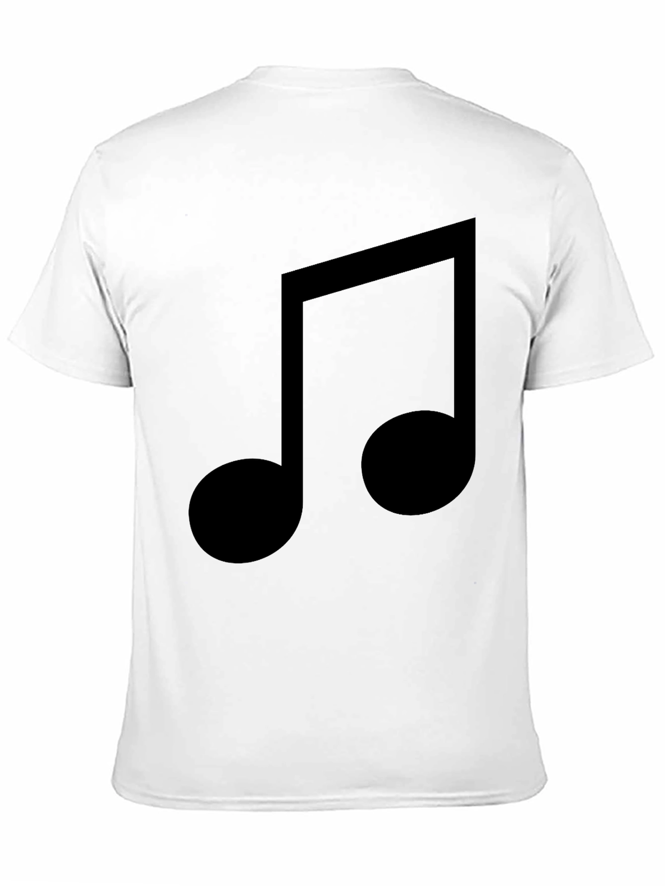 Musical Note Graphic Black T-Shirt