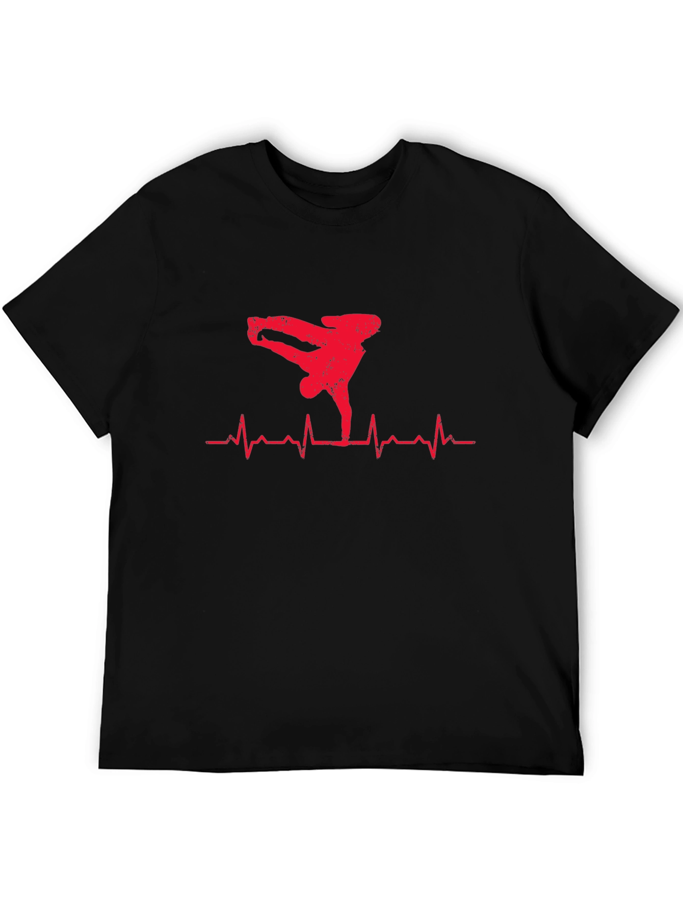 Breakdance Heartbeat T-Shirt - Black