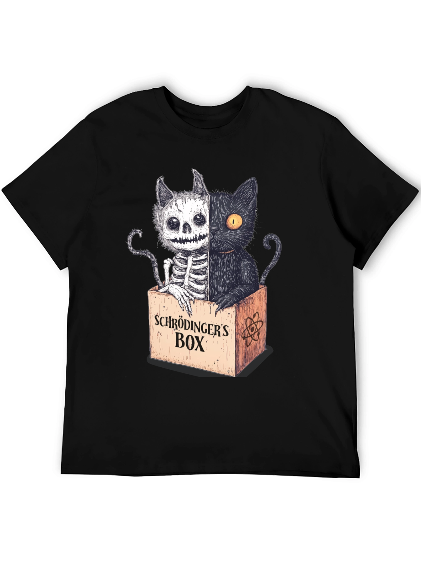 Schrödingers Cat T-Shirt - Half Dead Half Alive