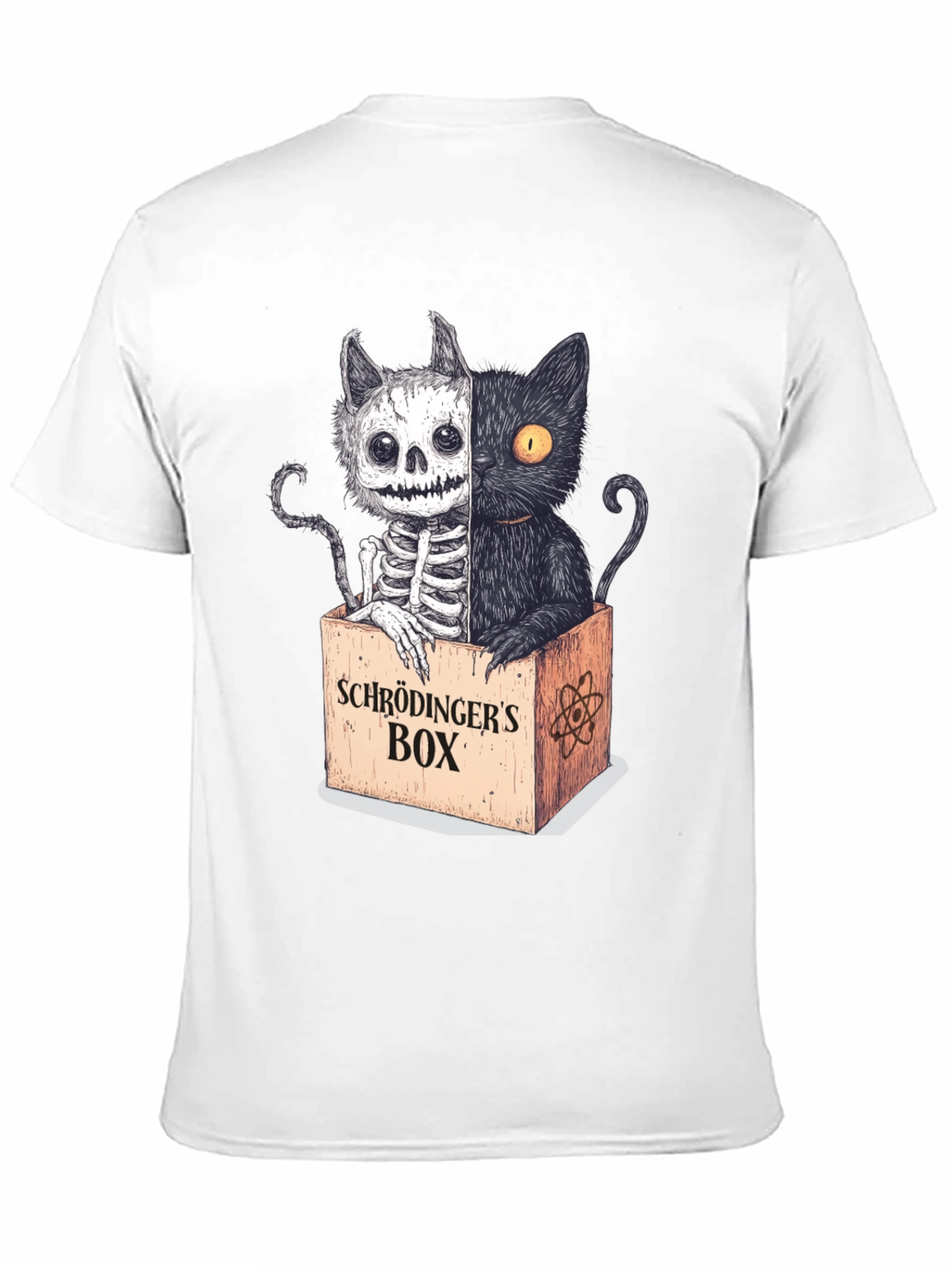 Schrödingers Cat T-Shirt - Half Dead Half Alive
