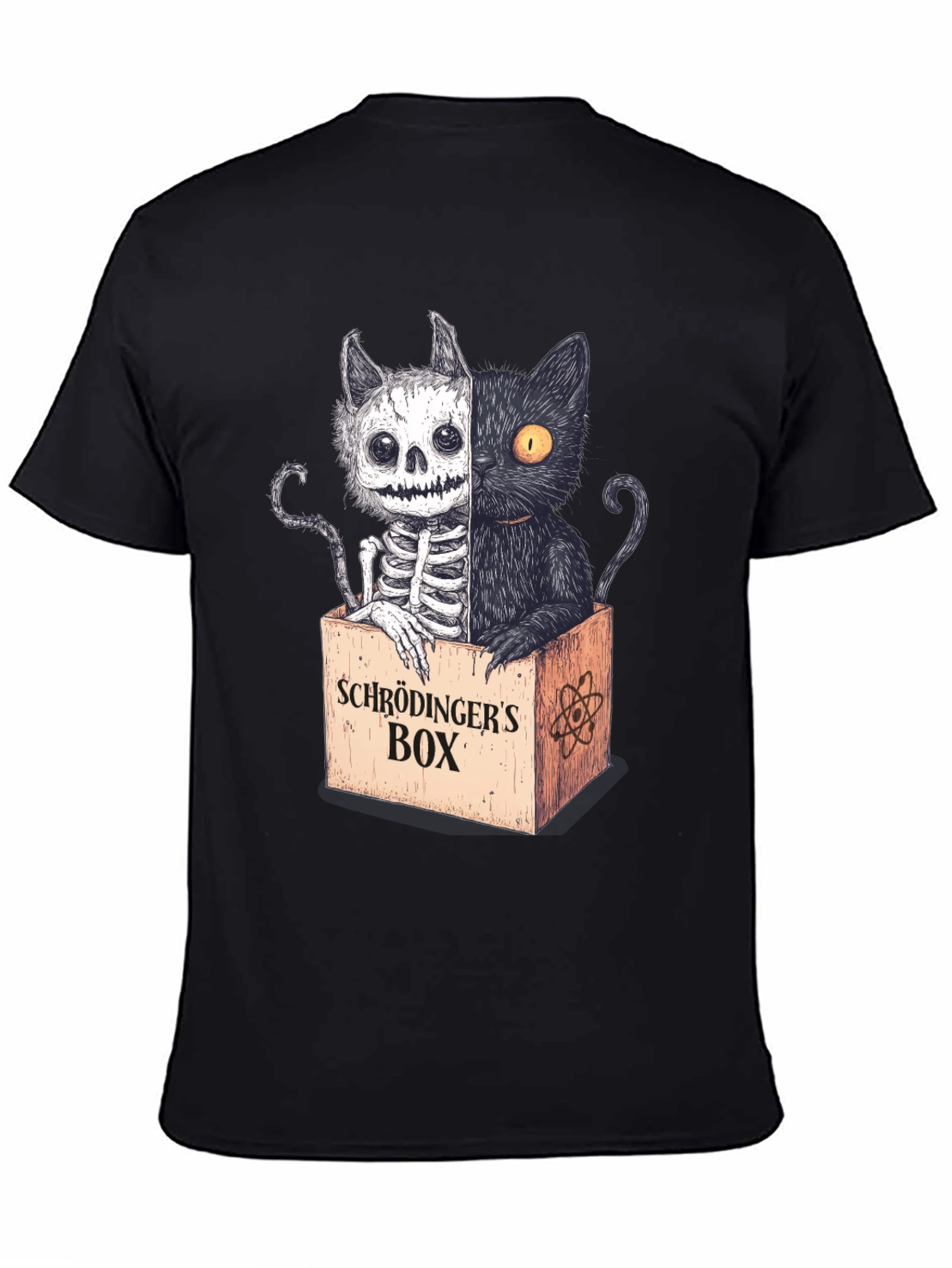 Schrödingers Cat T-Shirt - Half Dead Half Alive