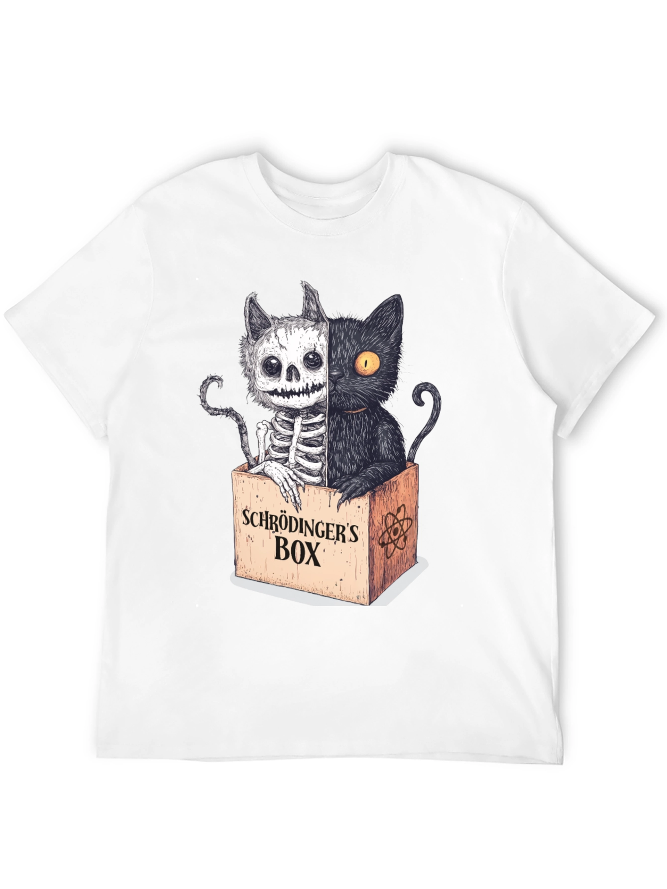 Schrödingers Cat T-Shirt - Half Dead Half Alive
