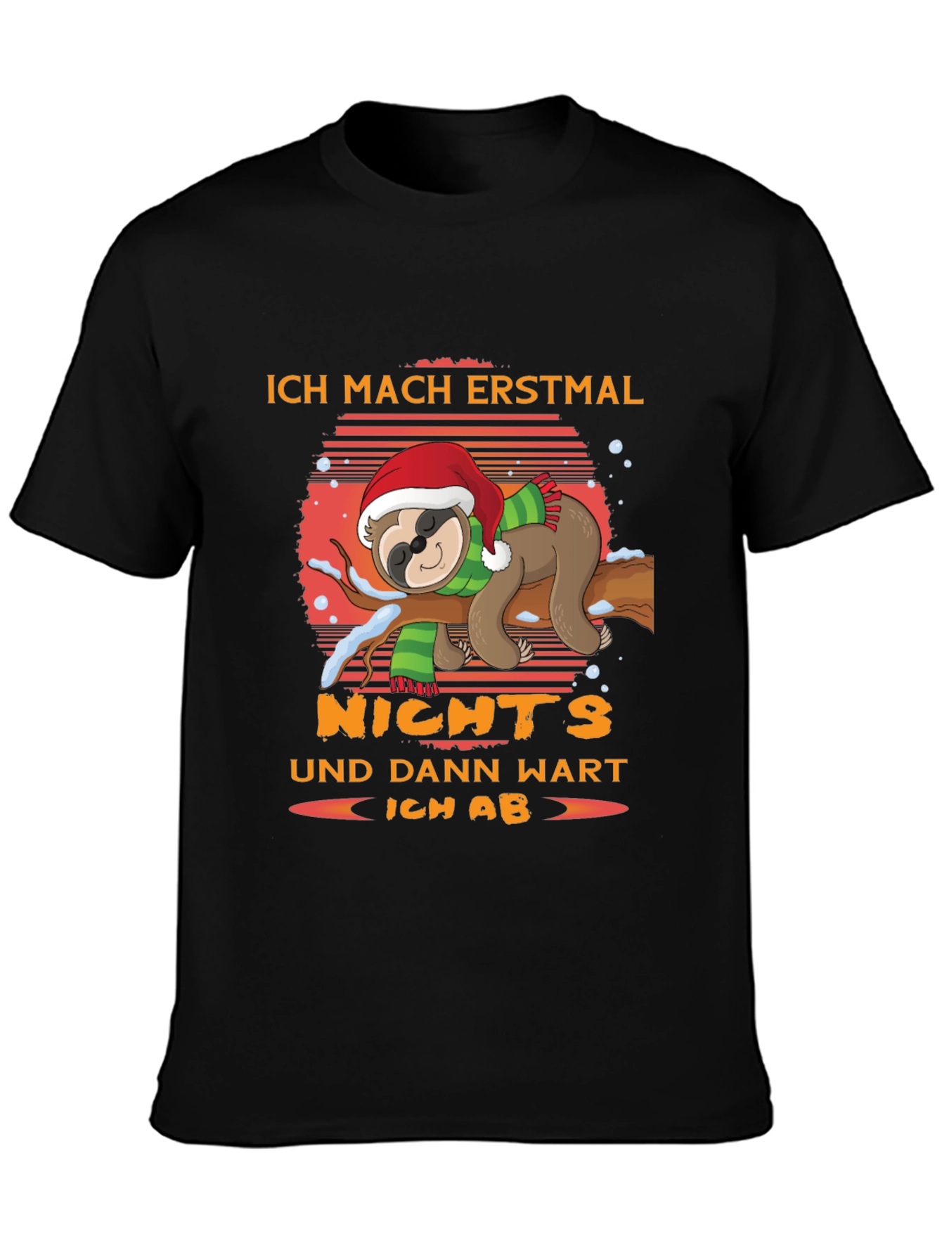 Ich Mach Erstmal Nichts Sloth Christmas T-Shirt
