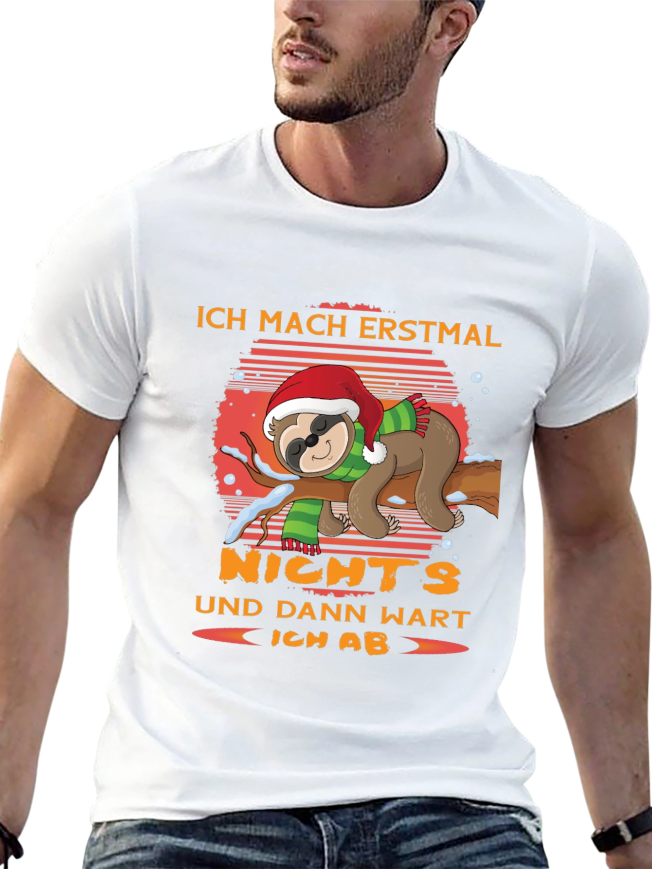 Ich Mach Erstmal Nichts Sloth Christmas T-Shirt