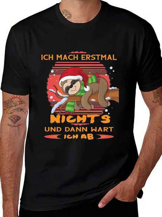 Ich Mach Erstmal Nichts Sloth Christmas T-Shirt