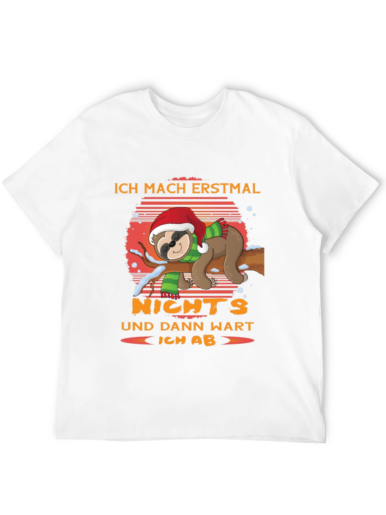 Ich Mach Erstmal Nichts Sloth Christmas T-Shirt