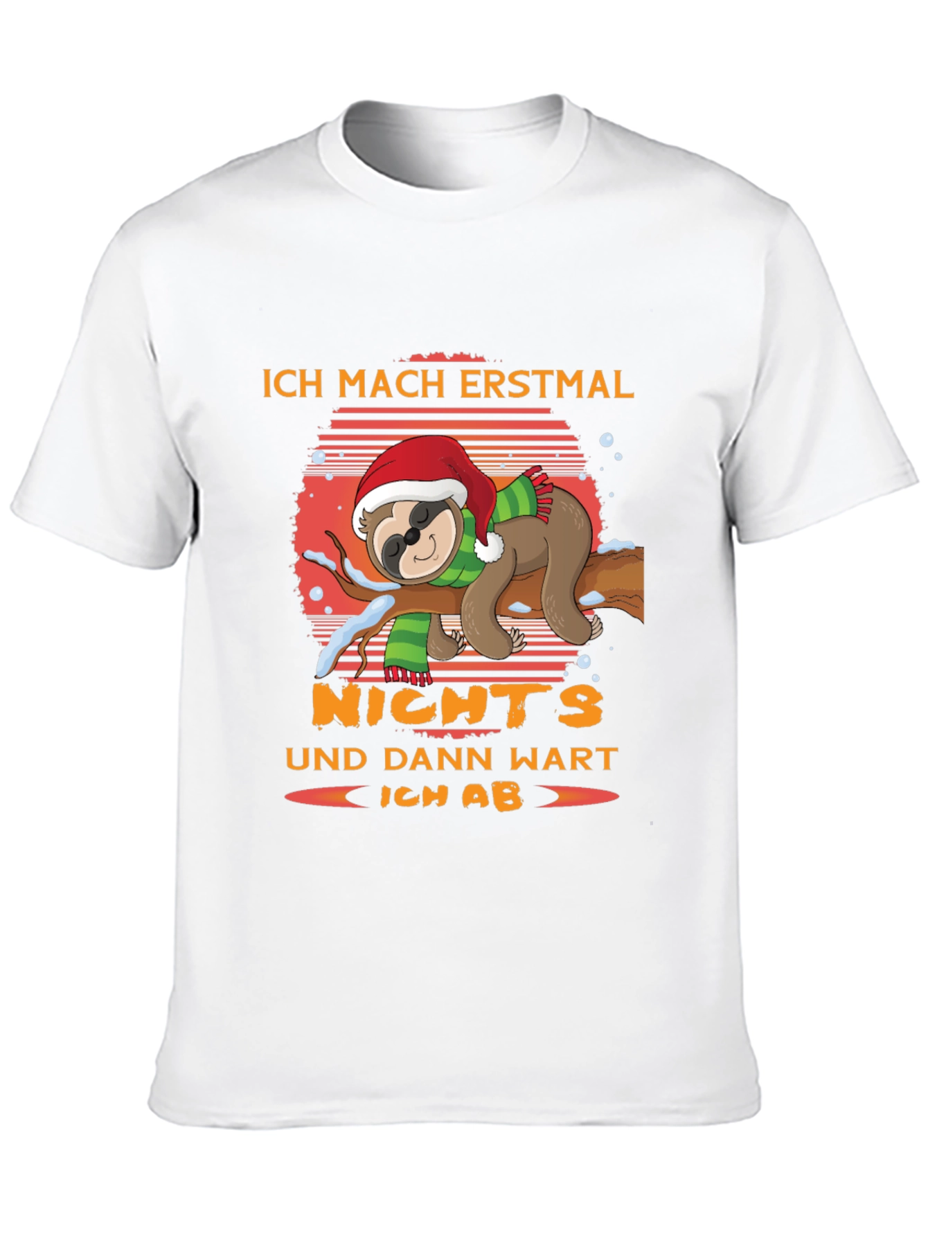 Ich Mach Erstmal Nichts Sloth Christmas T-Shirt