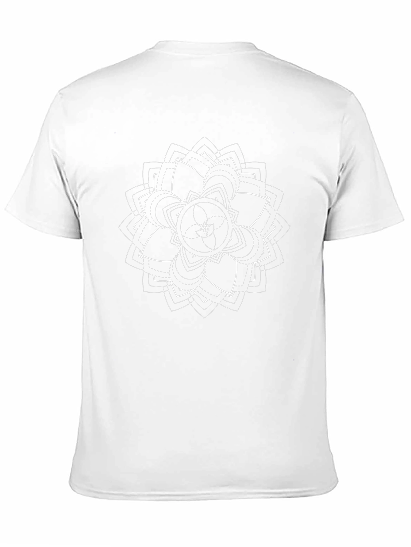Geometric Mandala Graphic Tee - Mens Black T-Shirt