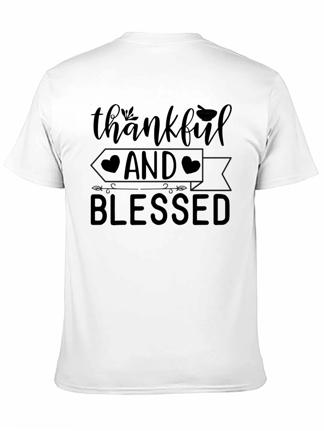 Thankful & Blessed Graphic Tee - Unisex Black T-Shirt