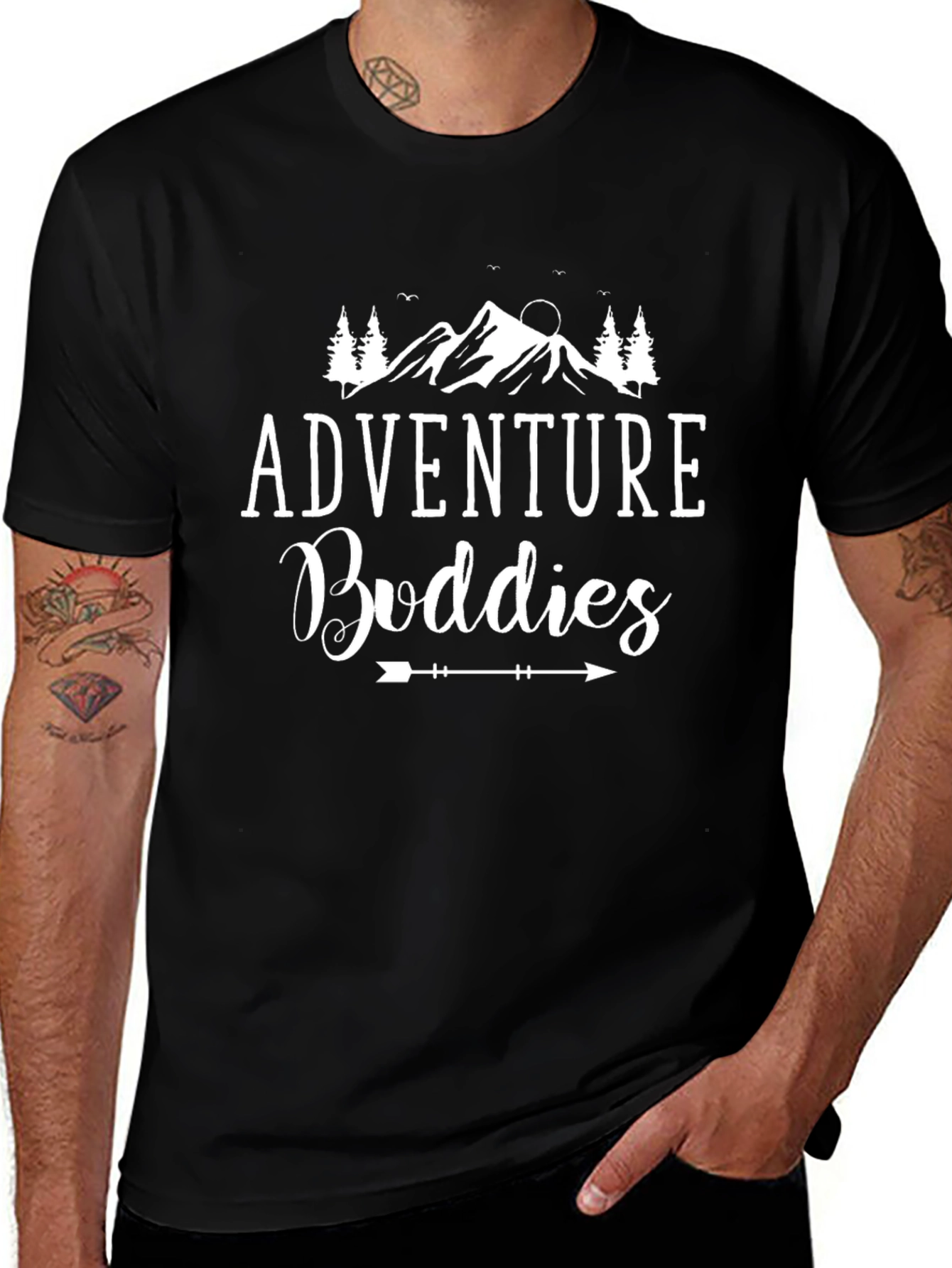 Adventure Buddies Graphic Tee | Outdoor Trip Shirt