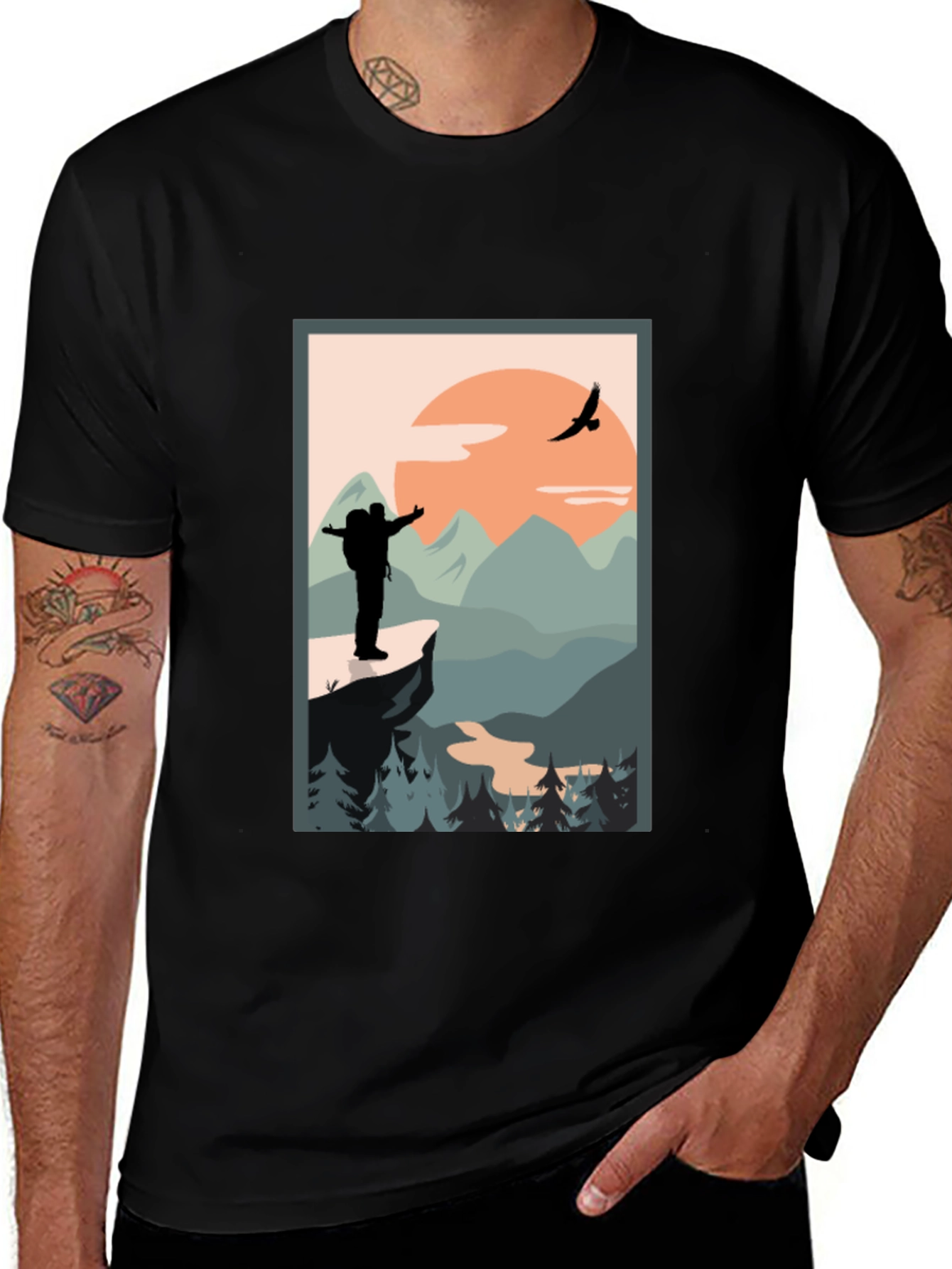 Nature Hiker Graphic Tee - Adventure Awaits