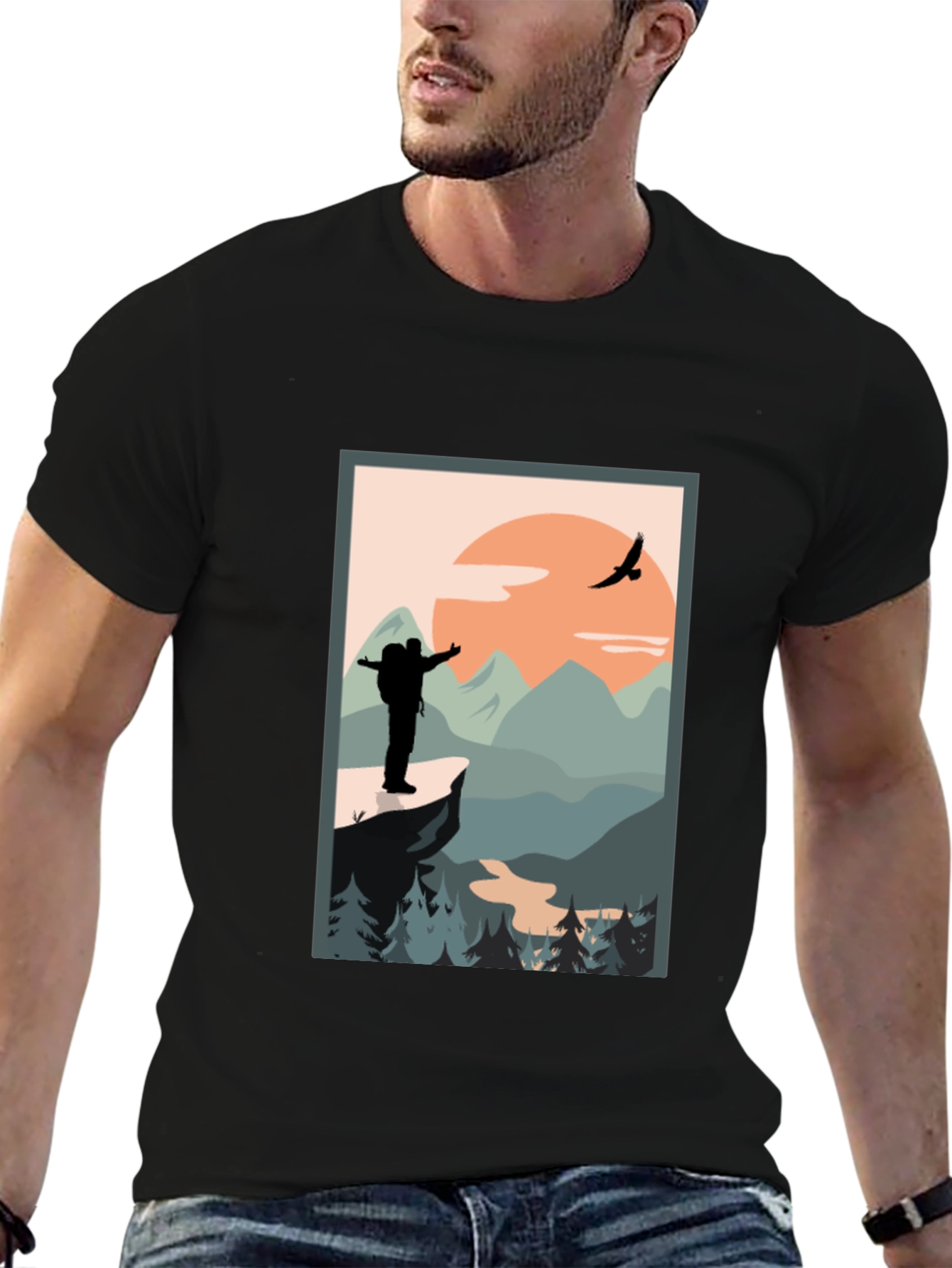 Nature Hiker Graphic Tee - Adventure Awaits