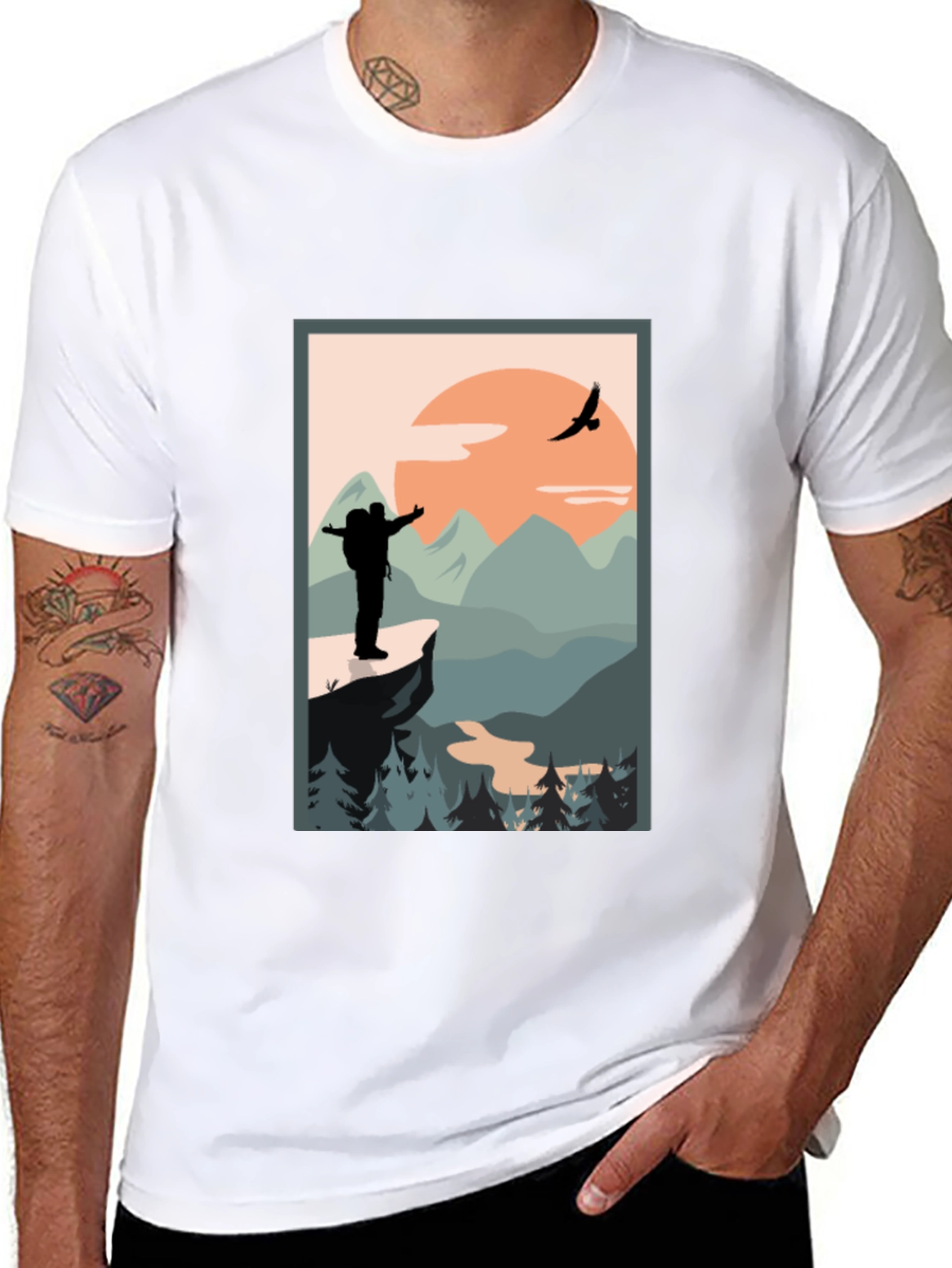 Nature Hiker Graphic Tee - Adventure Awaits