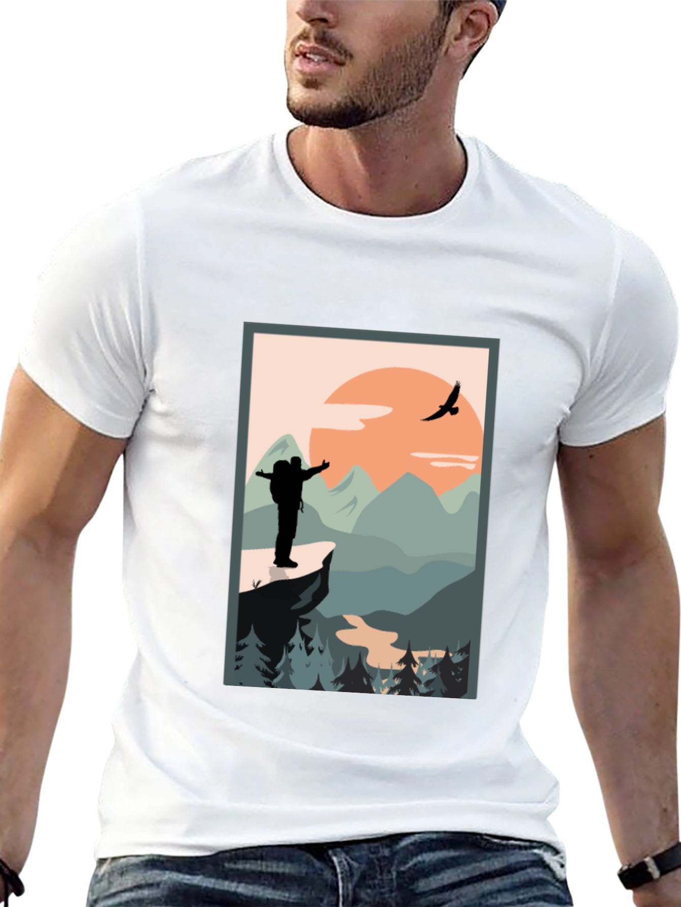 Nature Hiker Graphic Tee - Adventure Awaits