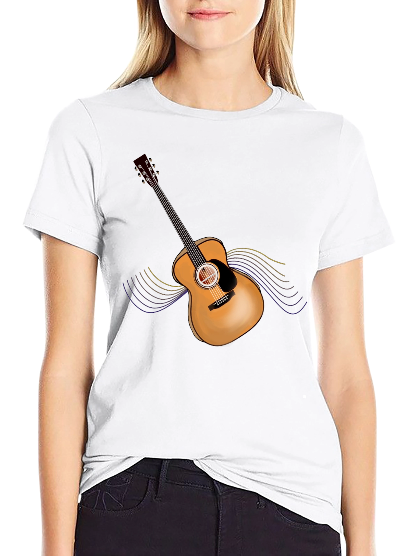 Acoustic Guitar Graphic T-Shirt