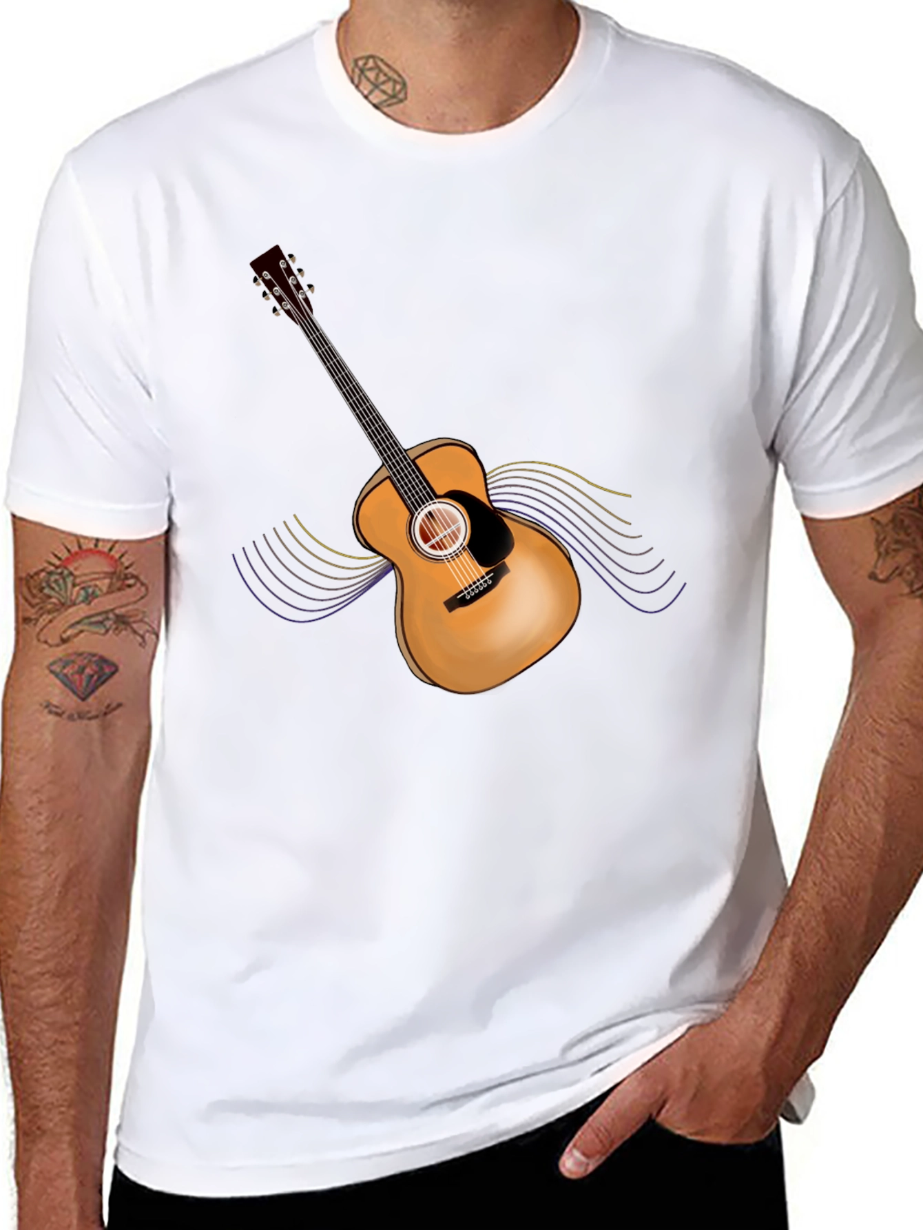 Acoustic Guitar Graphic T-Shirt