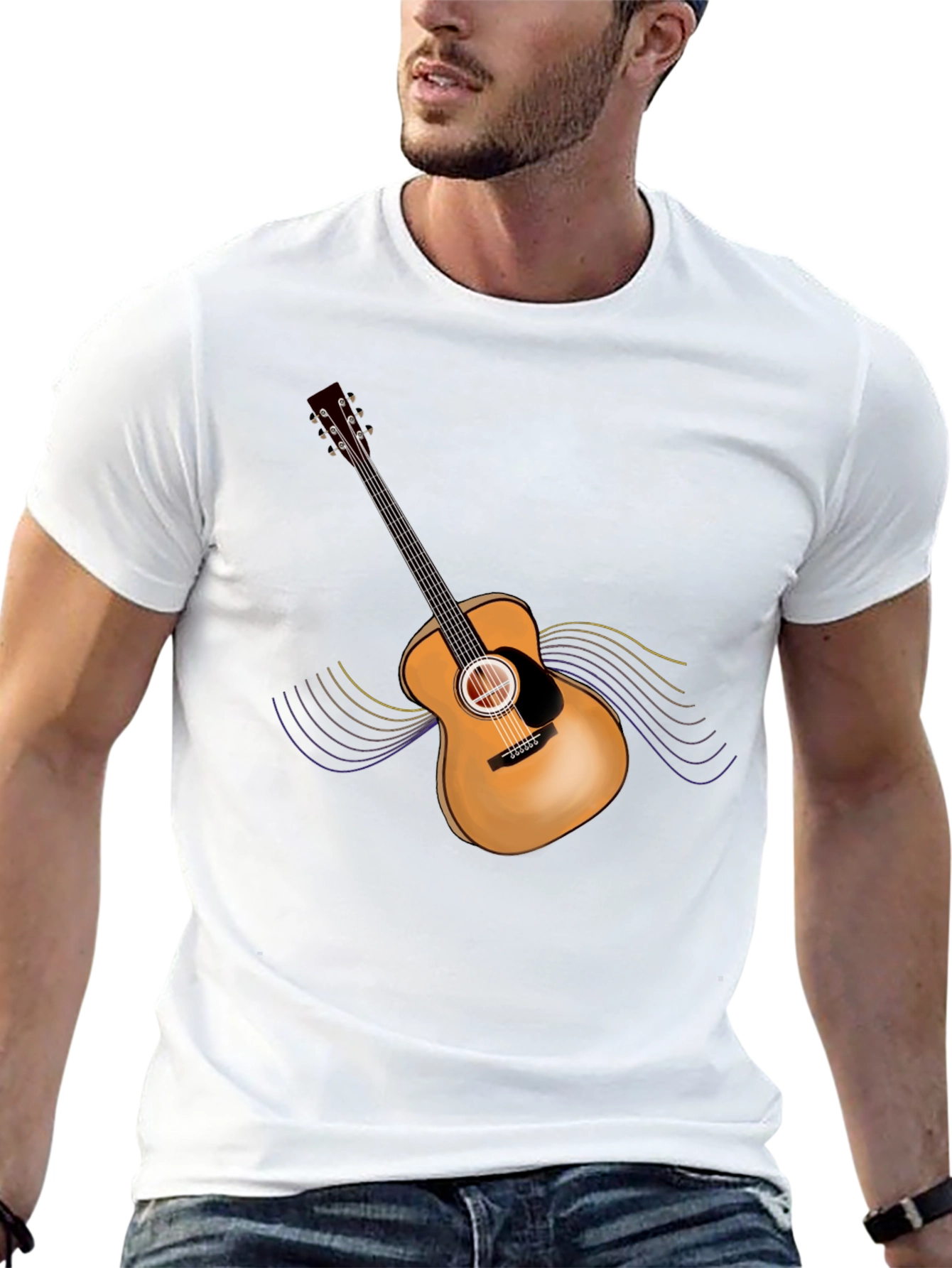 Acoustic Guitar Graphic T-Shirt