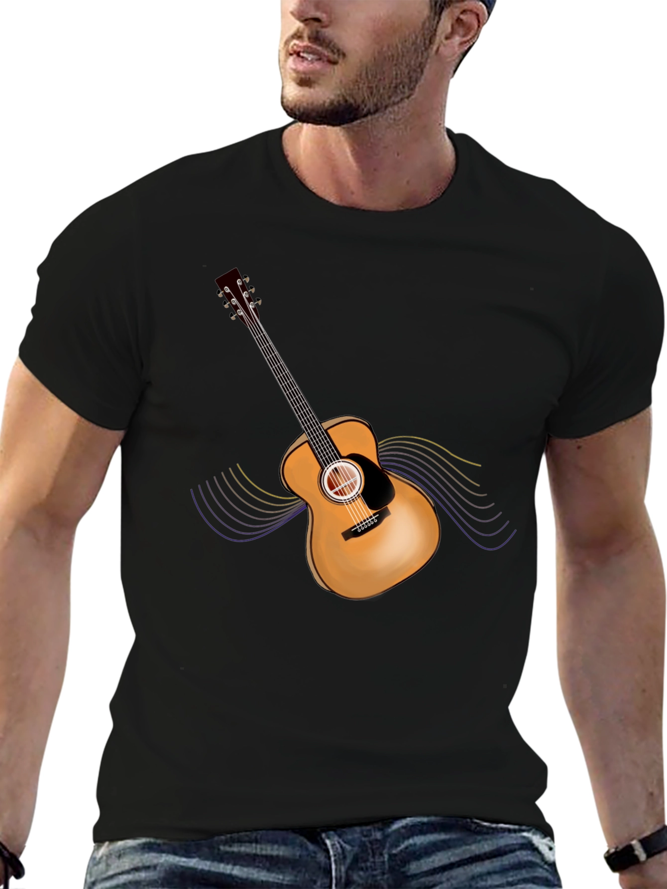 Acoustic Guitar Graphic T-Shirt