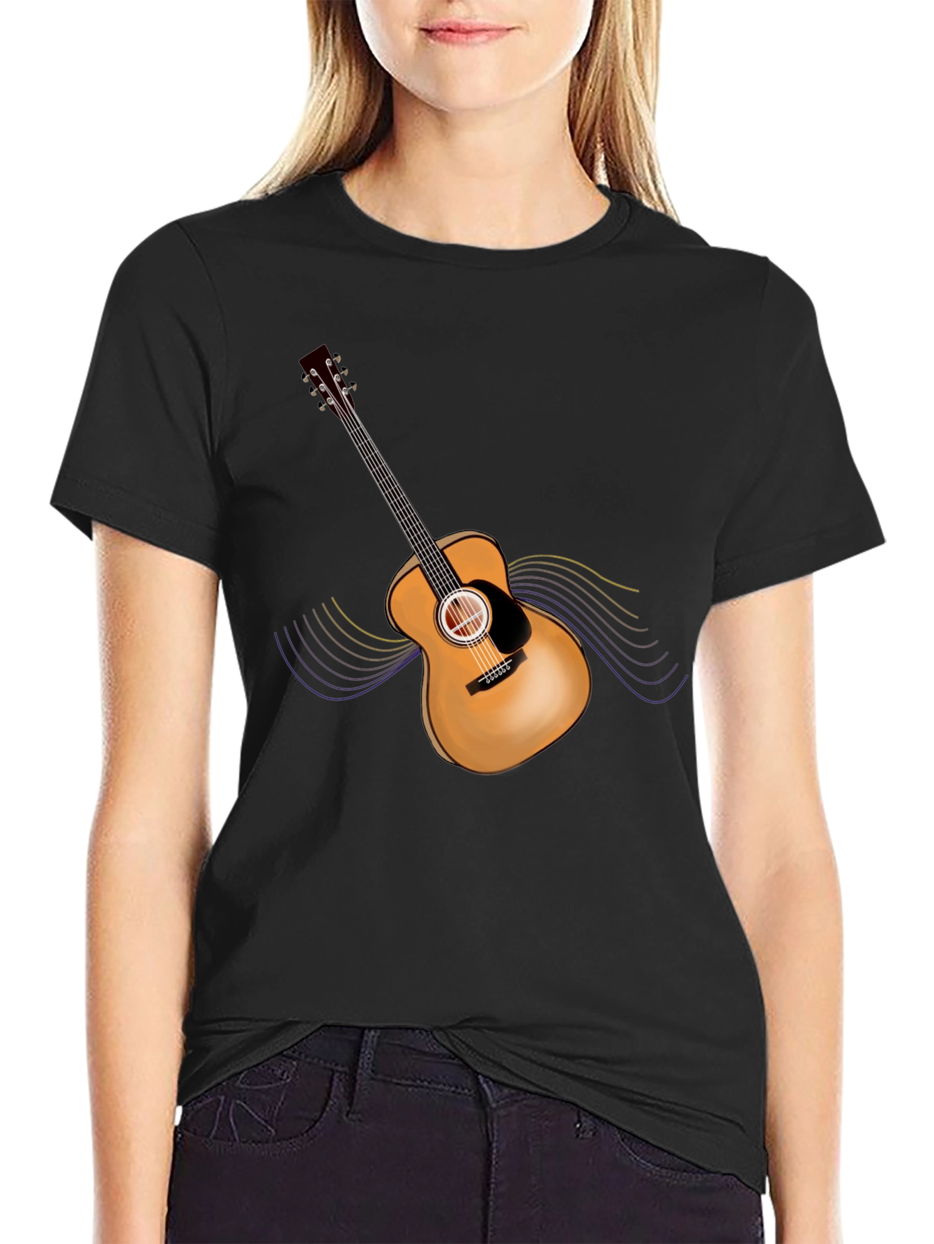 Acoustic Guitar Graphic T-Shirt