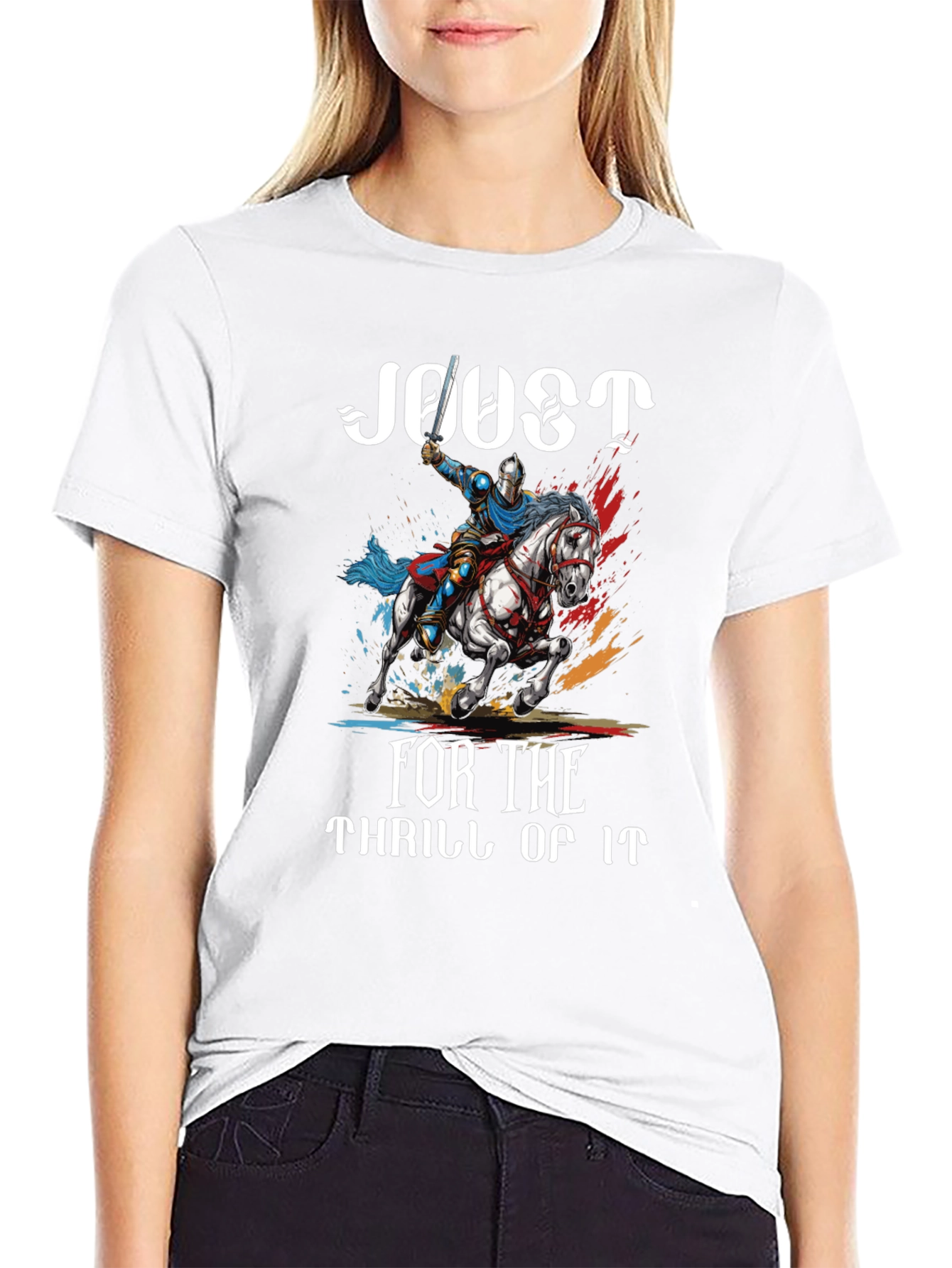 Joust For the Thrill of It Black T-Shirt