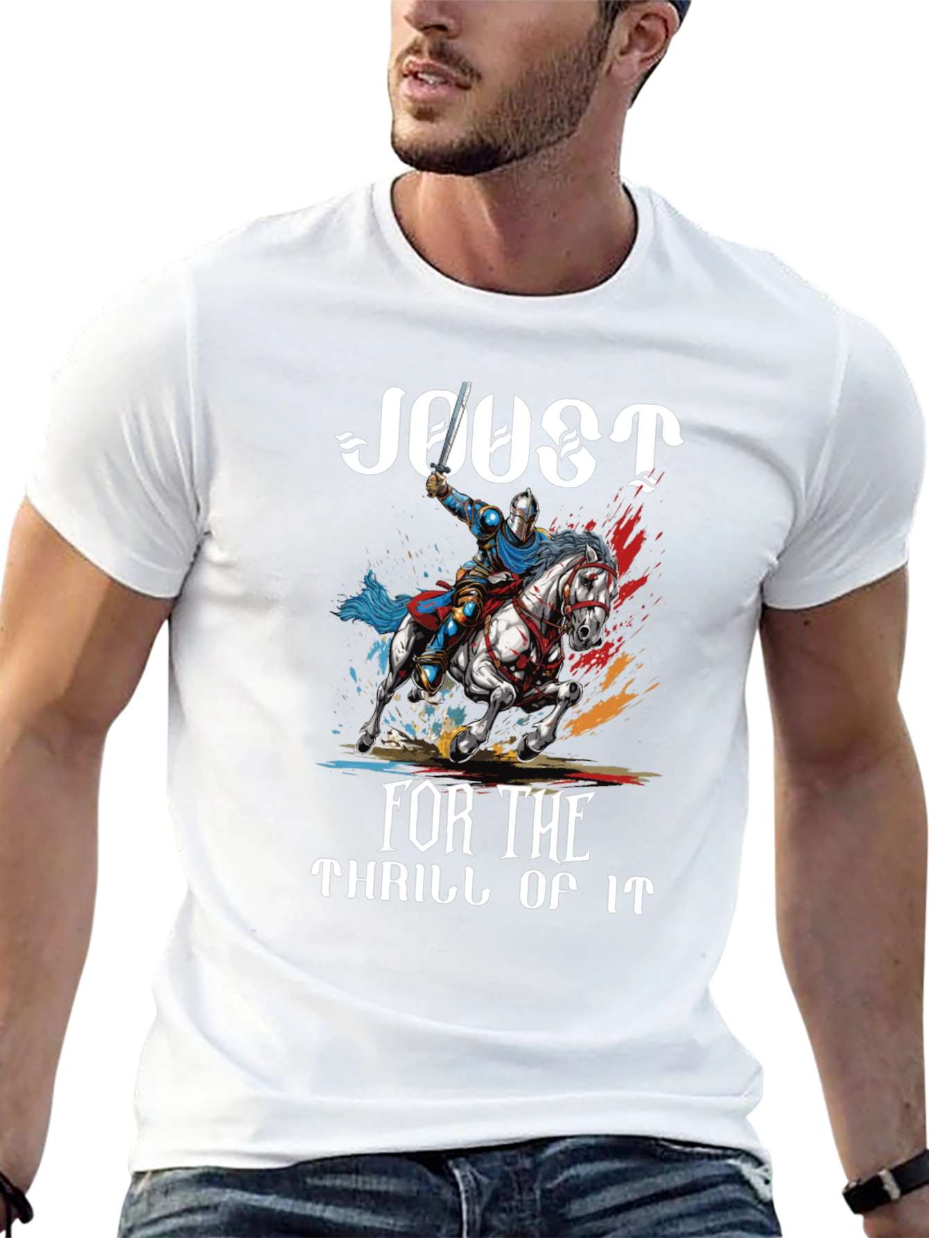 Joust For the Thrill of It Black T-Shirt