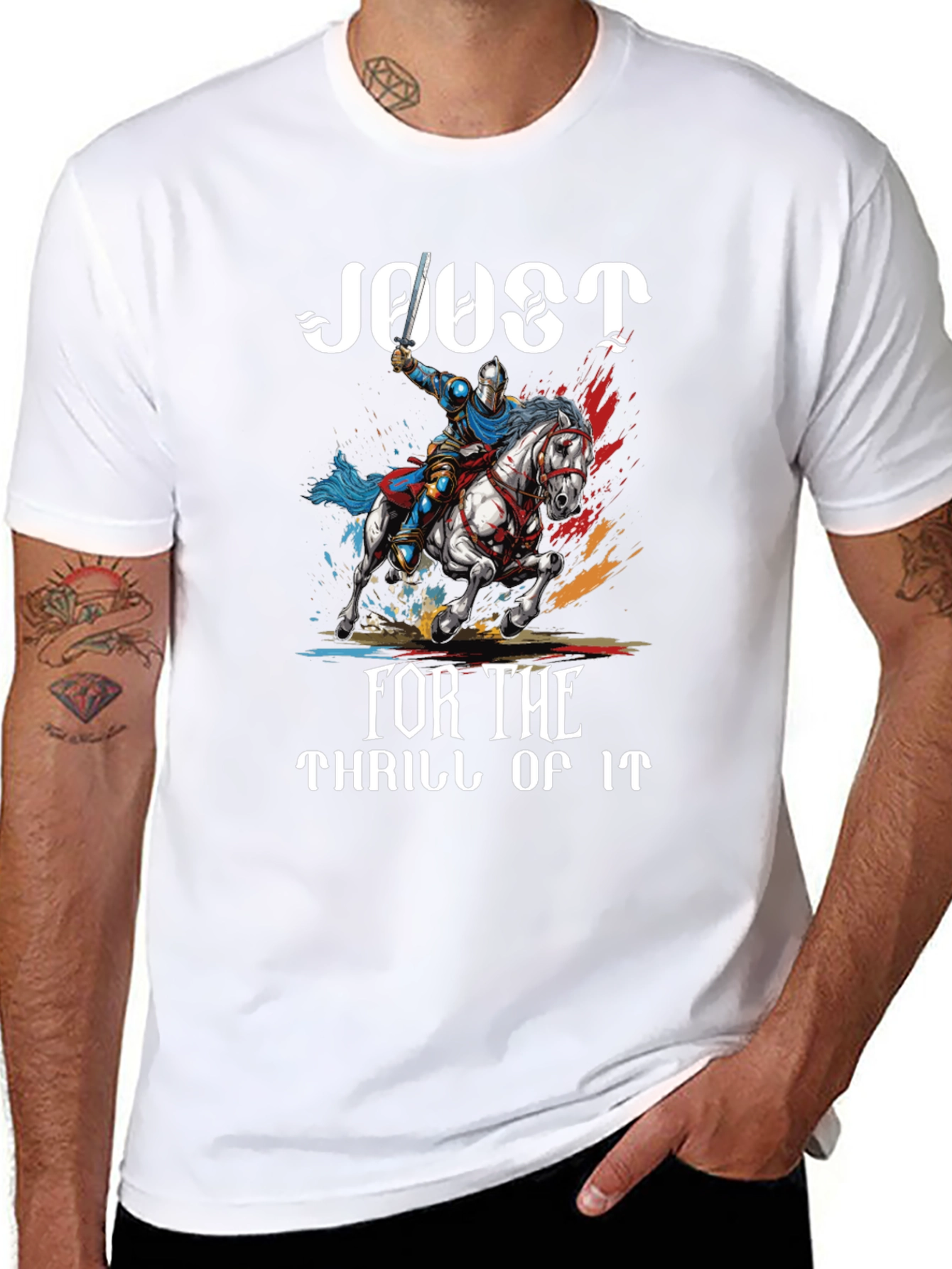 Joust For the Thrill of It Black T-Shirt