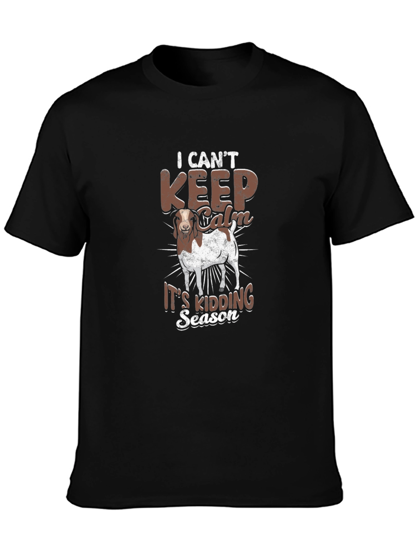 I Cant Keep Calm Its Kidding Season Goat T-Shirt