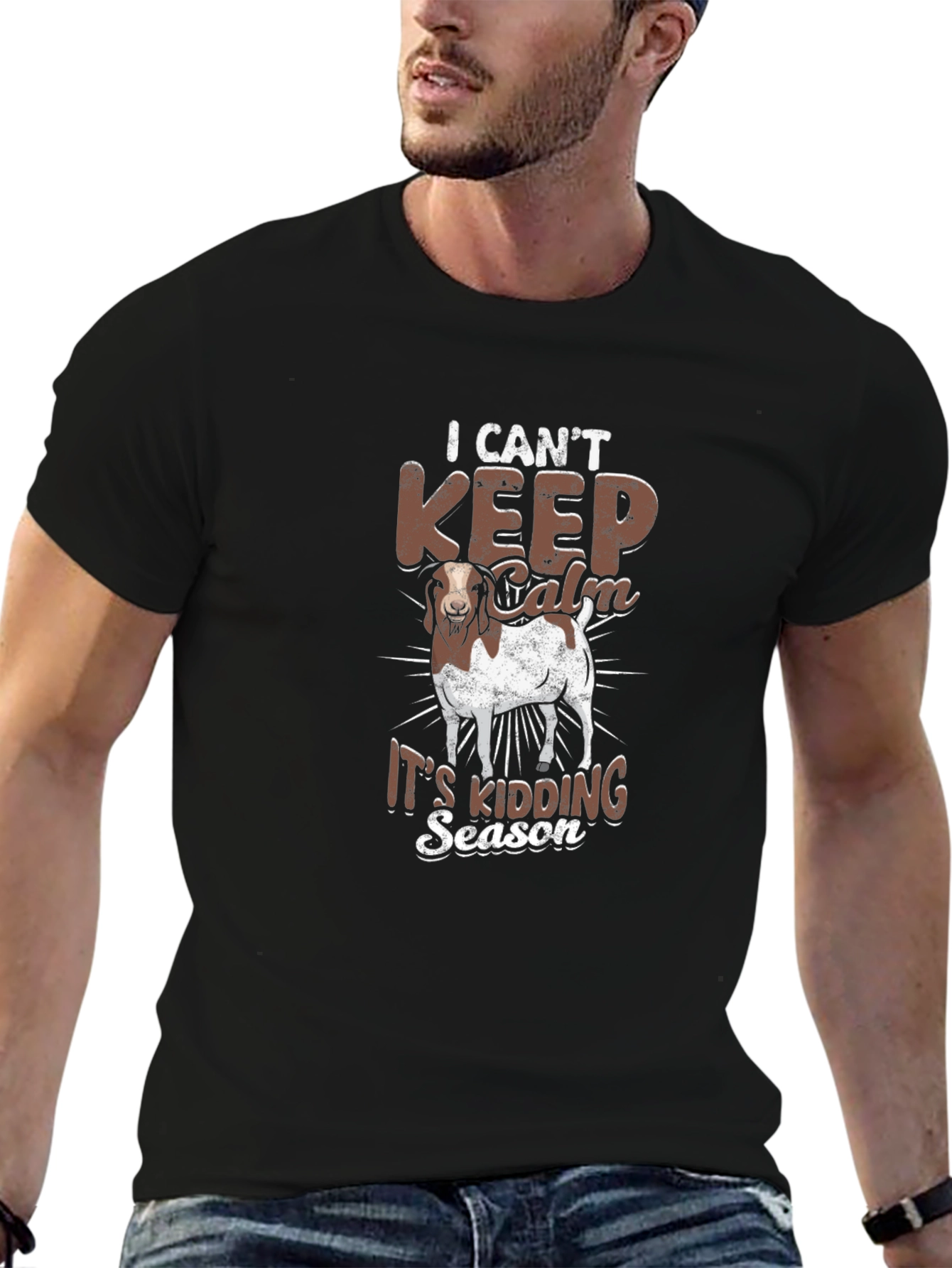 I Cant Keep Calm Its Kidding Season Goat T-Shirt