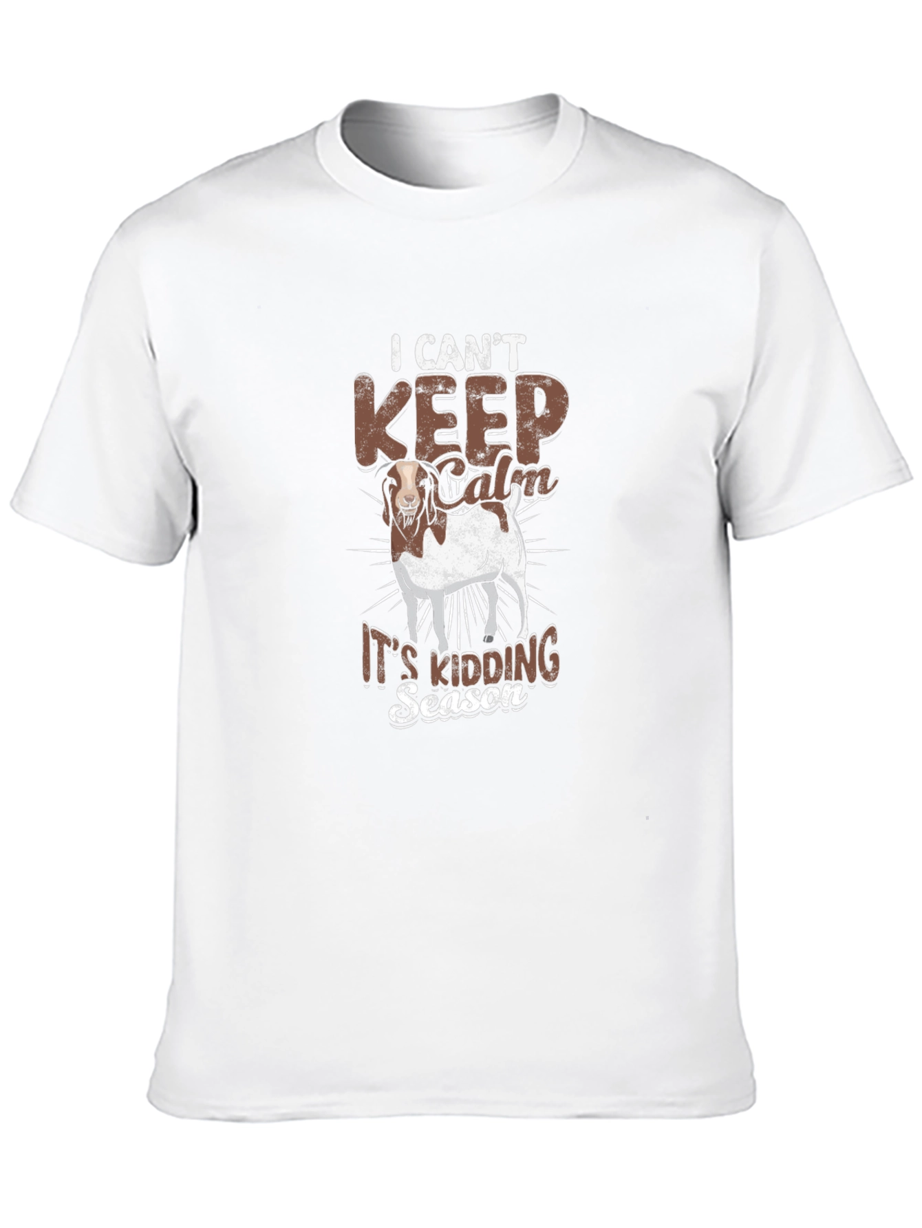 I Cant Keep Calm Its Kidding Season Goat T-Shirt
