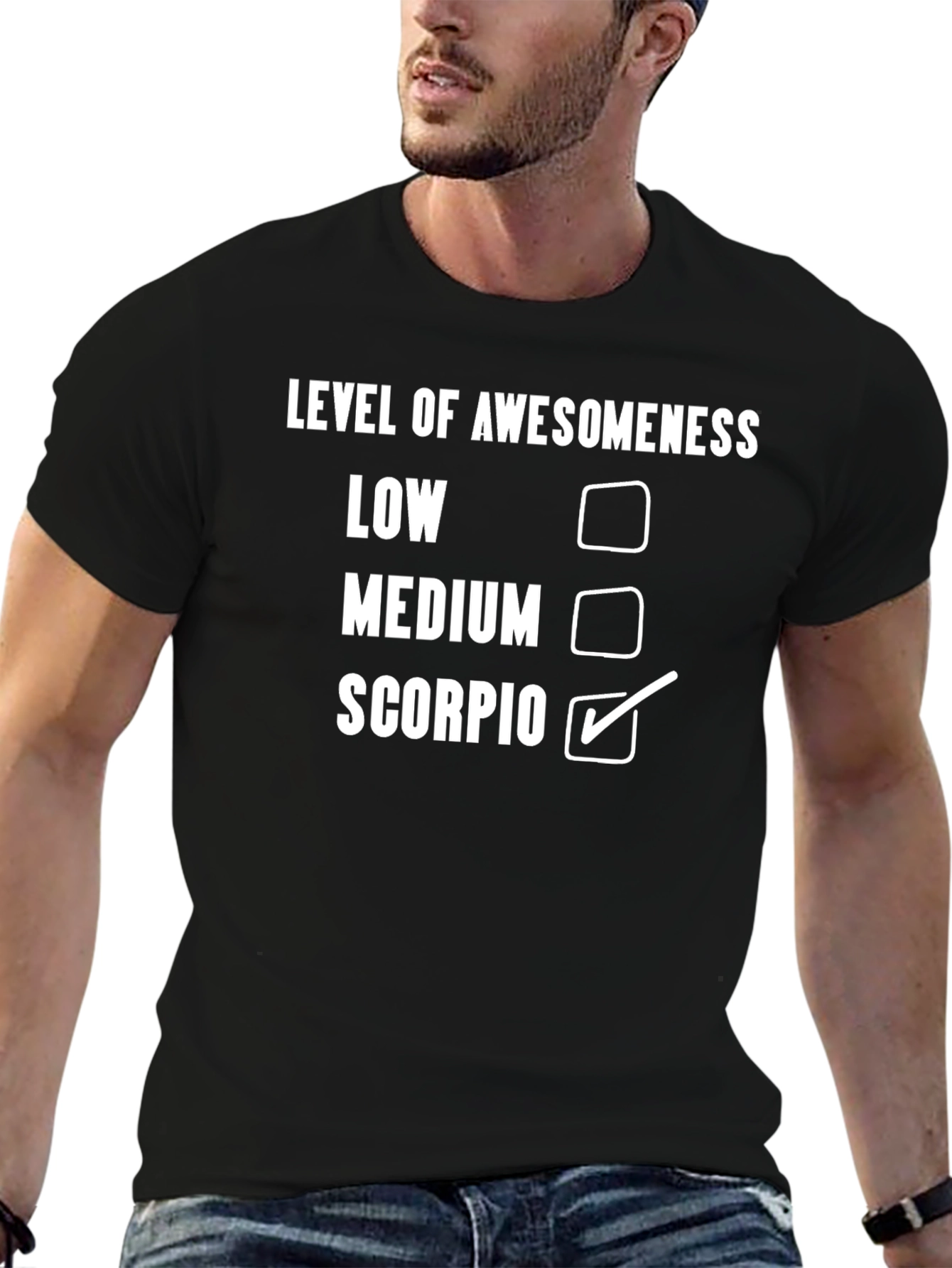 Scorpio Level of Awesomeness Graphic Tee