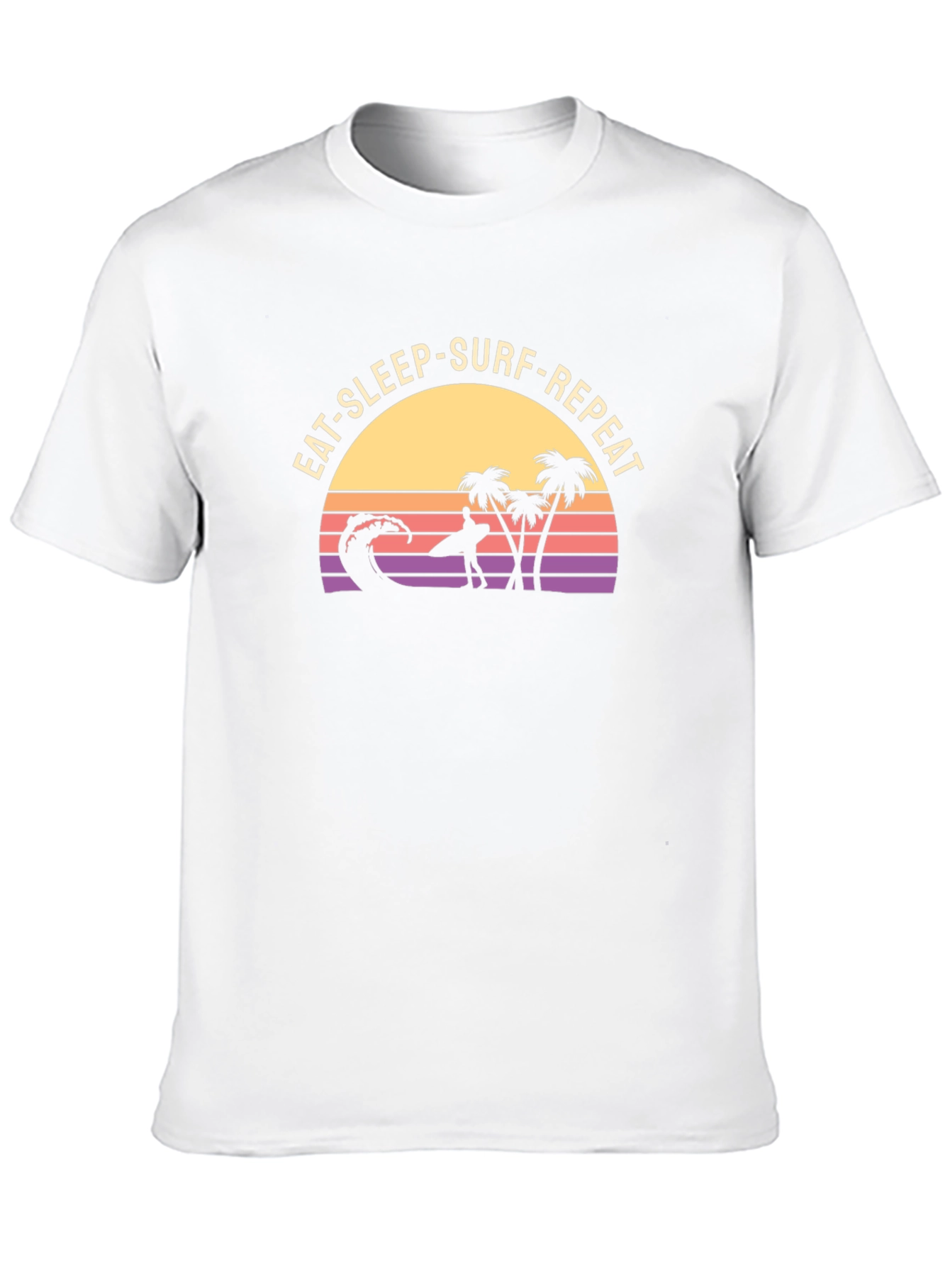 Eat Sleep Surf Repeat T-Shirt - Black