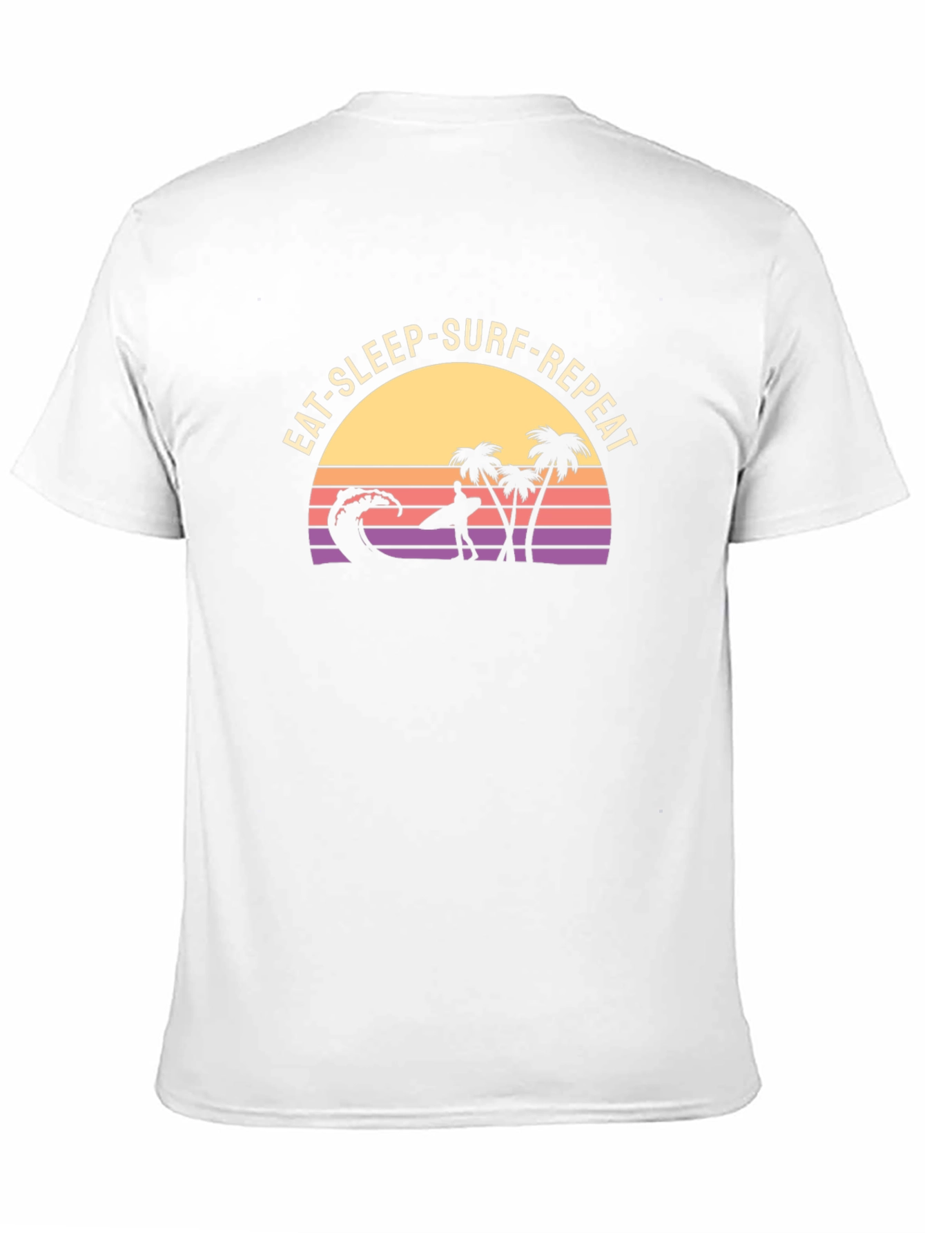 Eat Sleep Surf Repeat T-Shirt - Black