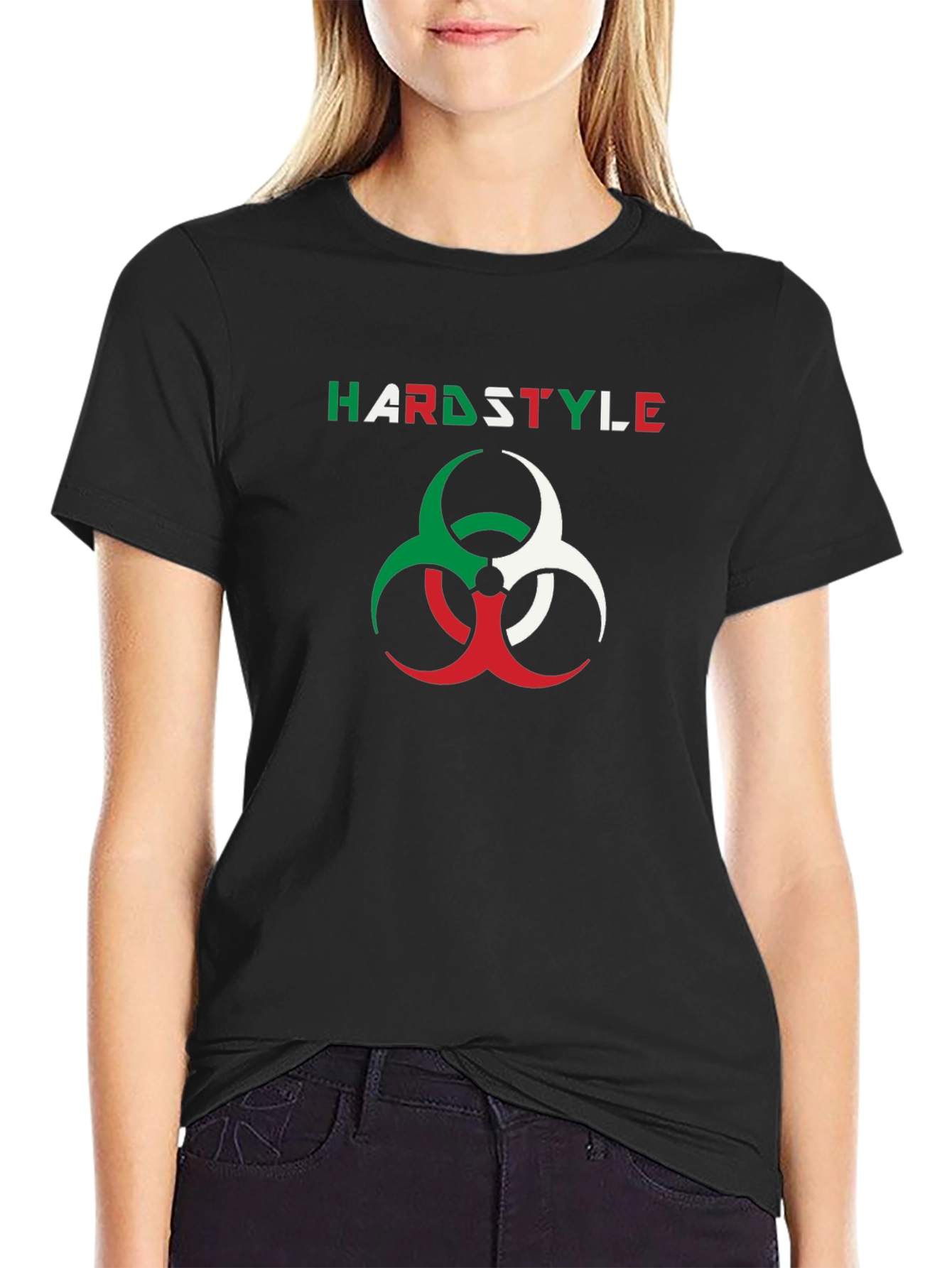 Hardstyle Biohazard Symbol Graphic Tee