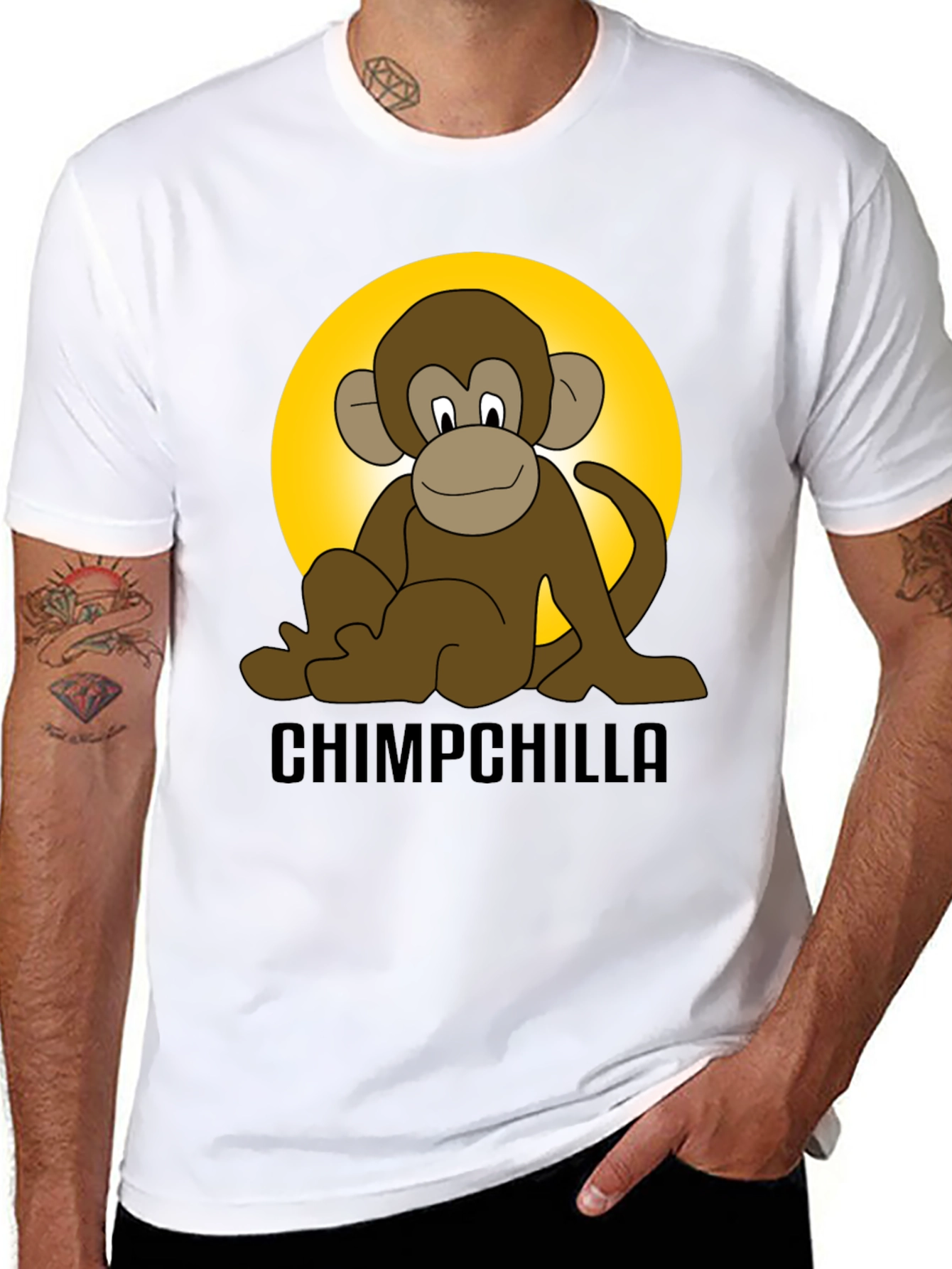 Chimpchilla Monkey Graphic T-Shirt