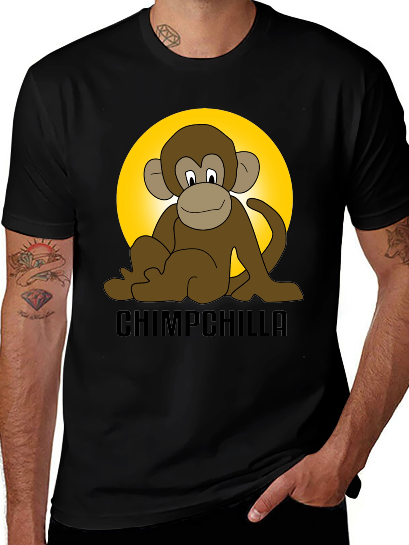 Chimpchilla Monkey Graphic T-Shirt