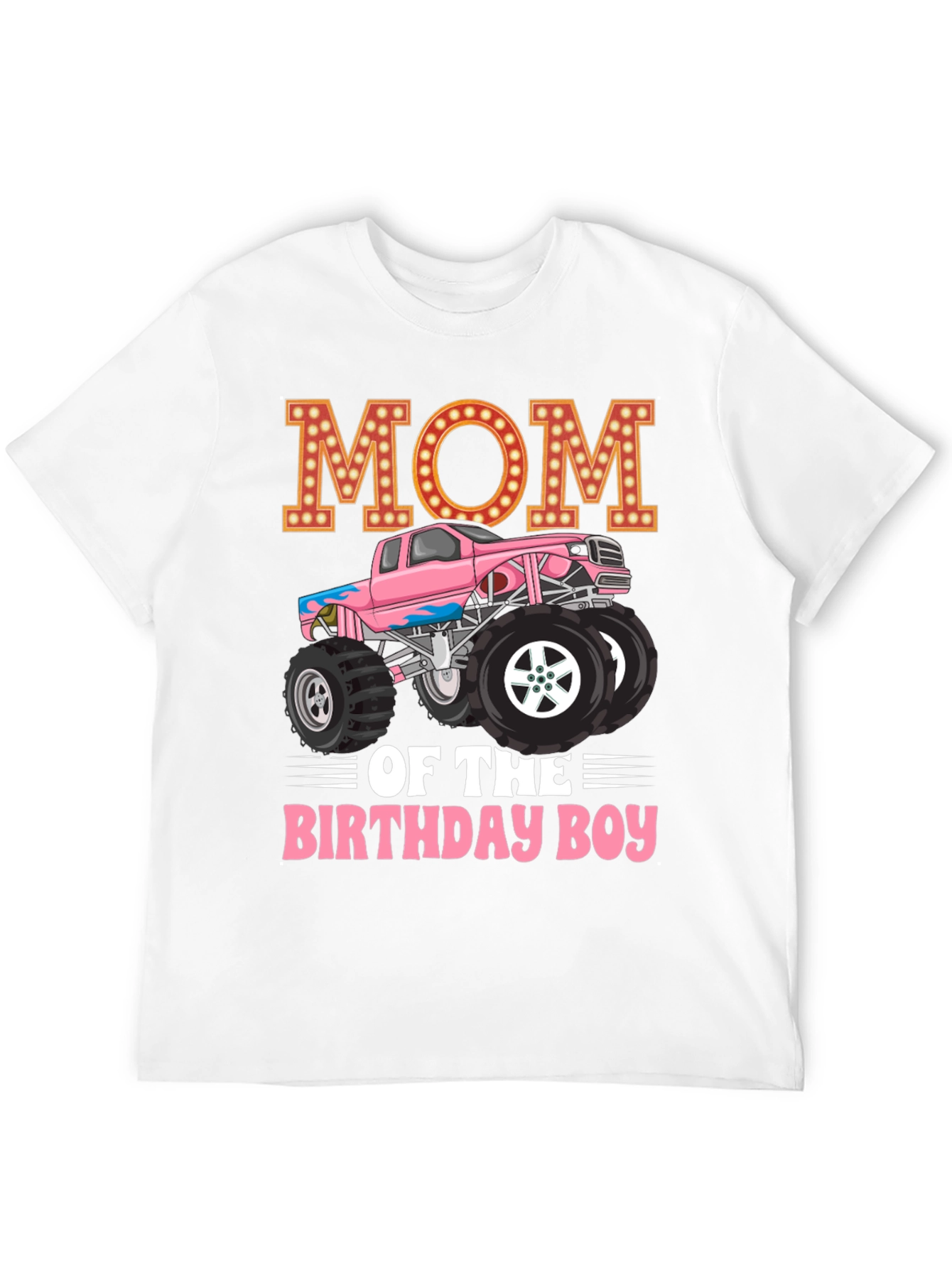 Mom of the Birthday Boy Monster Truck T-shirt