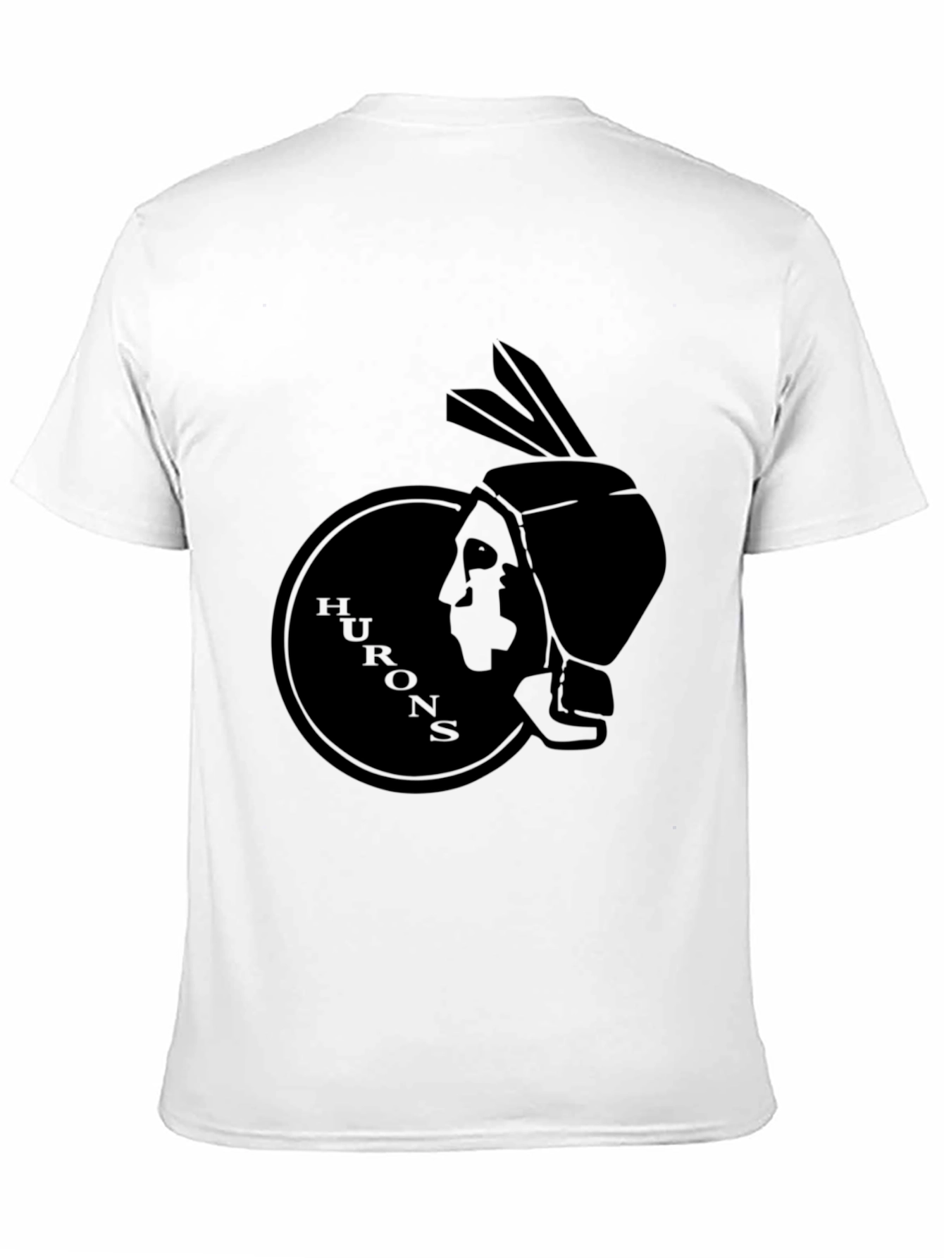 Hurons Graphic Tee - Black Cotton Blend