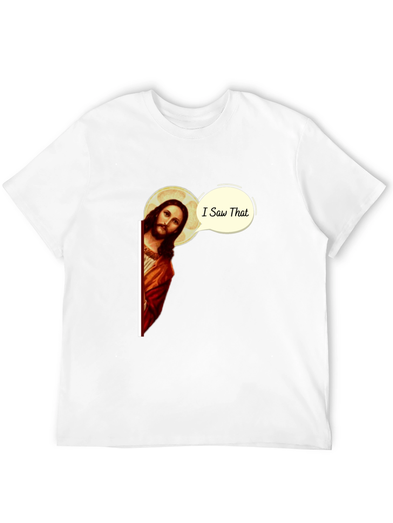 I Saw That Jesus Black T-Shirt