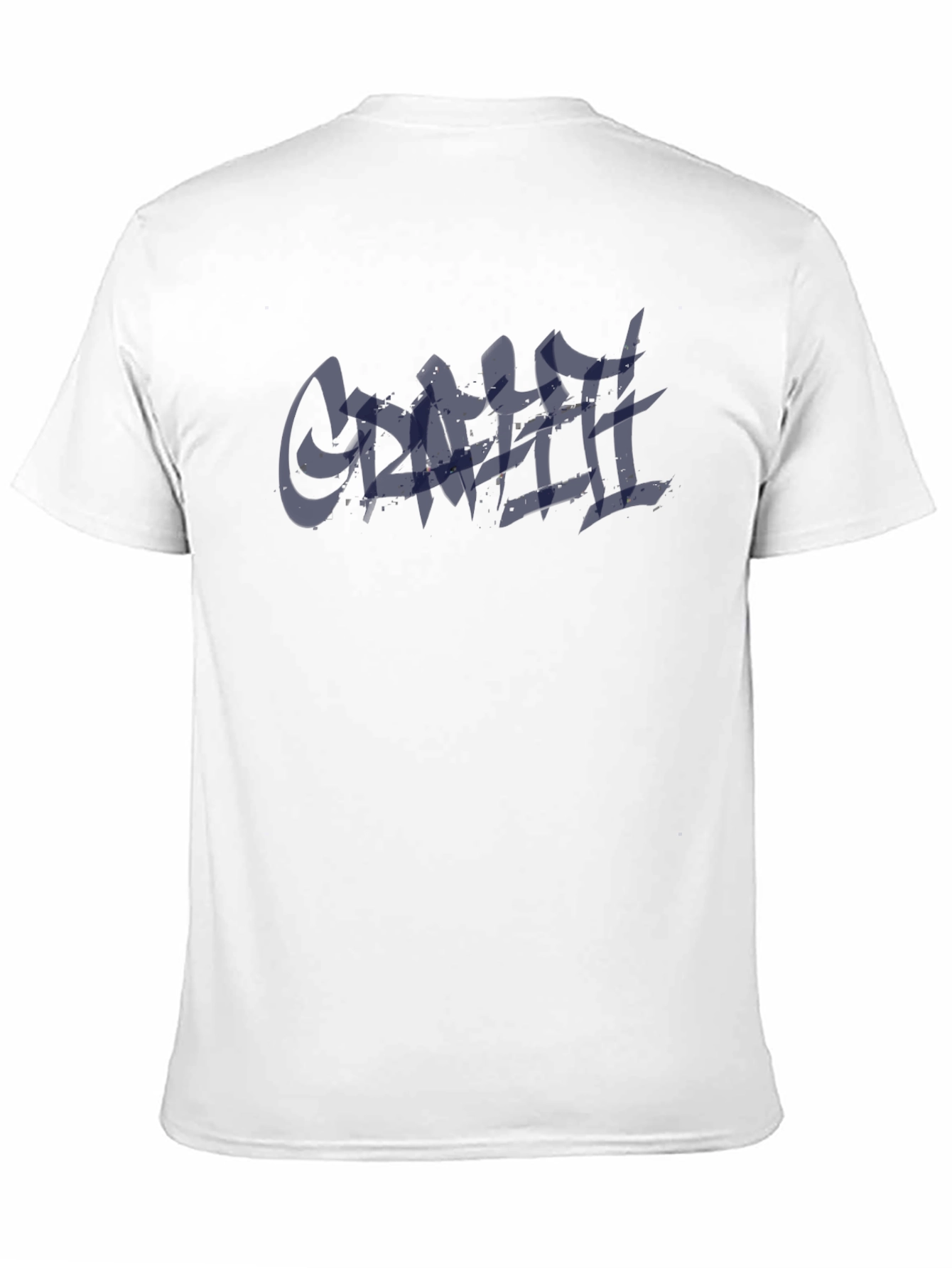 Mens Black T-Shirt with Graffiti Style Graphic