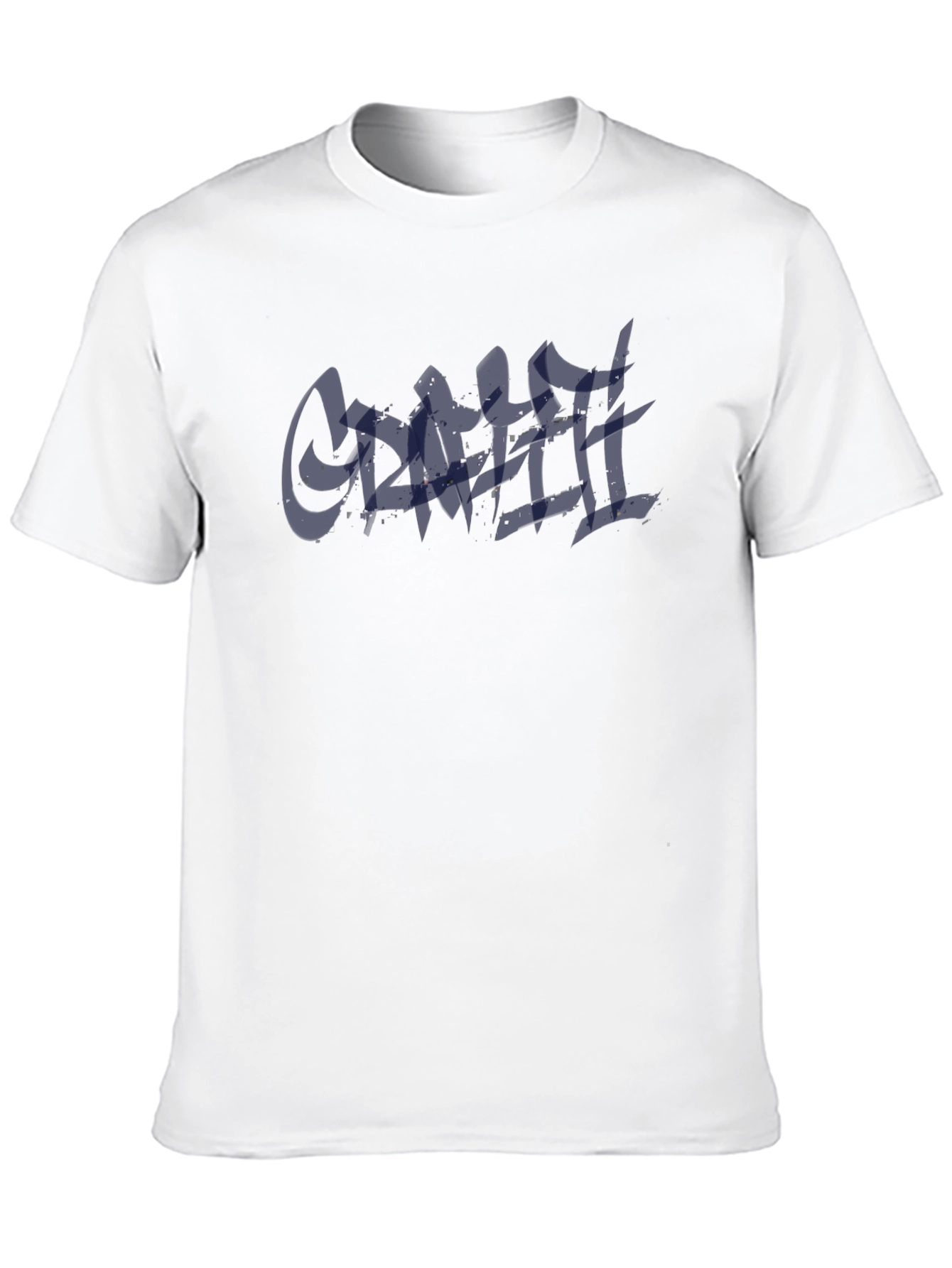 Mens Black T-Shirt with Graffiti Style Graphic