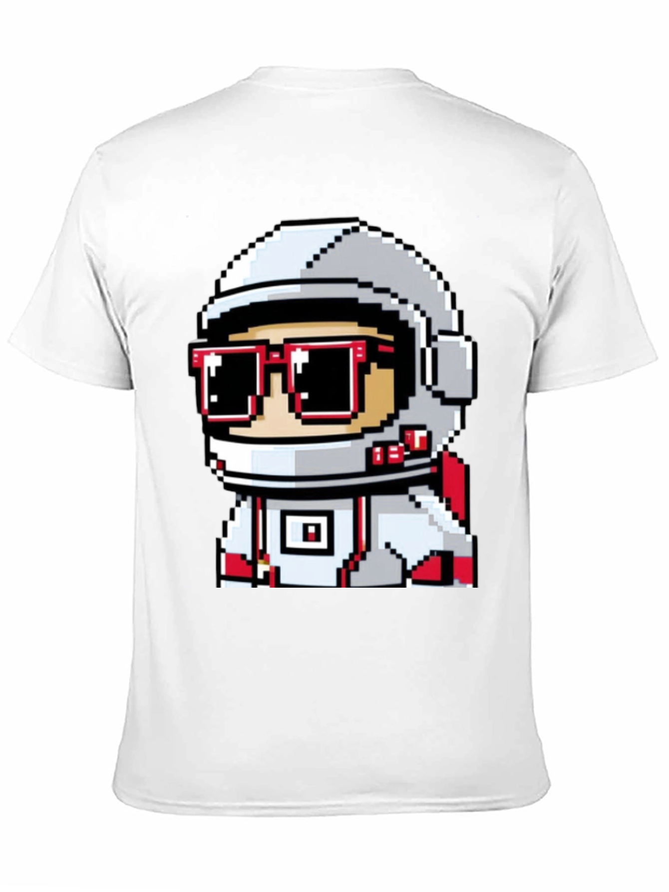 Pixel Astronaut Graphic T-Shirt - Cool Space Design