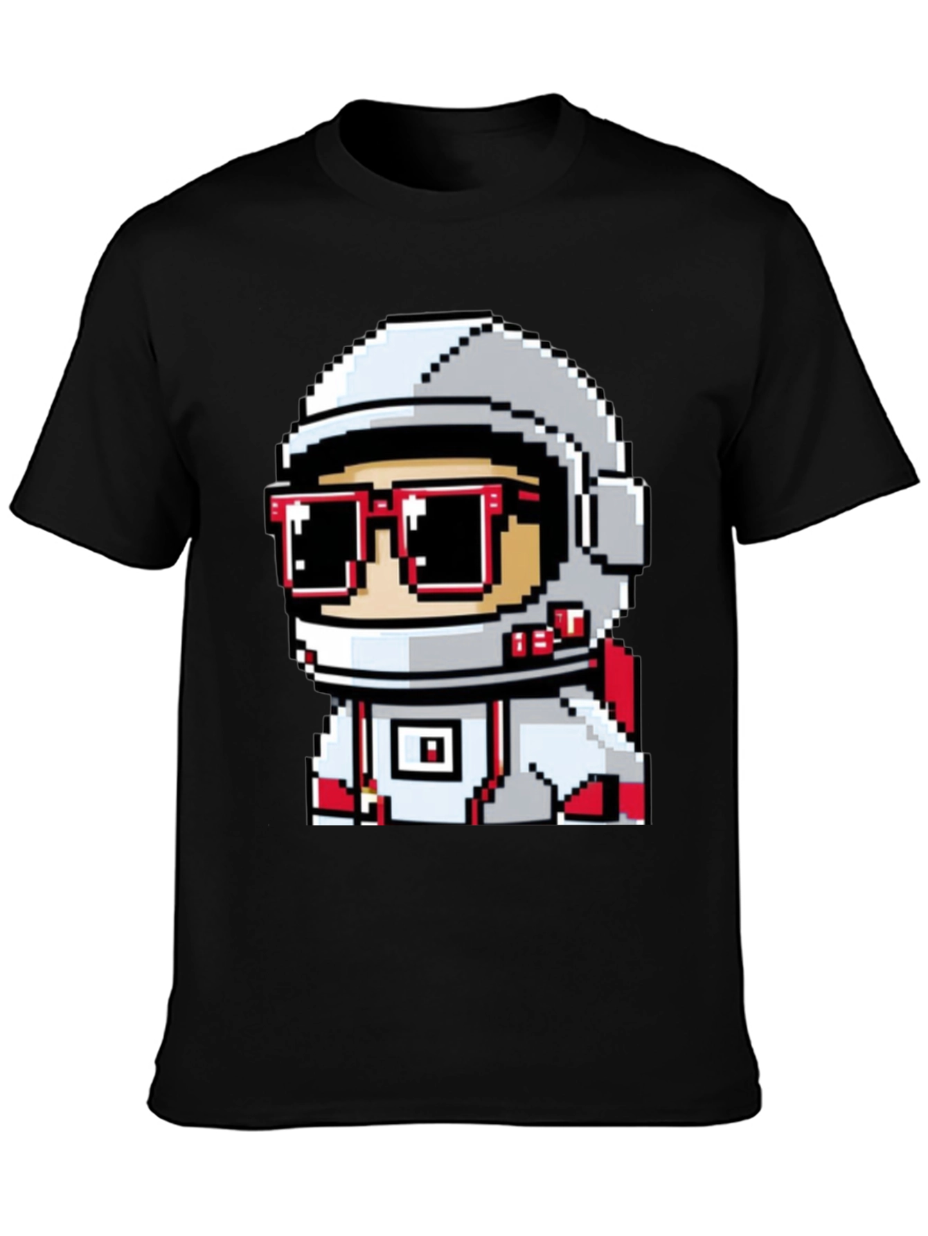 Pixel Astronaut Graphic T-Shirt - Cool Space Design
