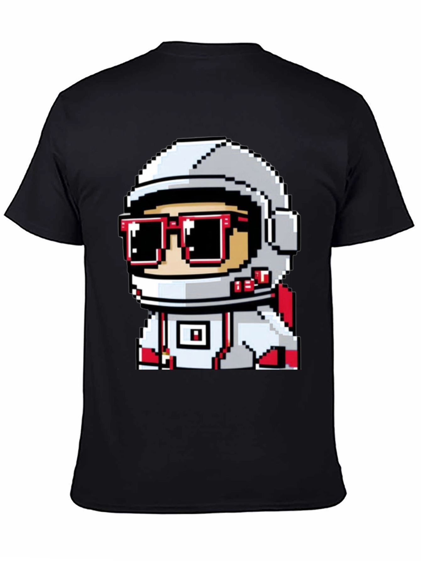 Pixel Astronaut Graphic T-Shirt - Cool Space Design