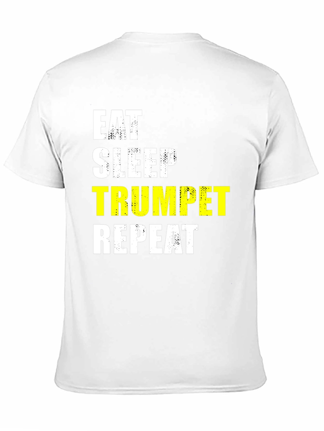 Eat Sleep Trumpet Repeat Black T-Shirt