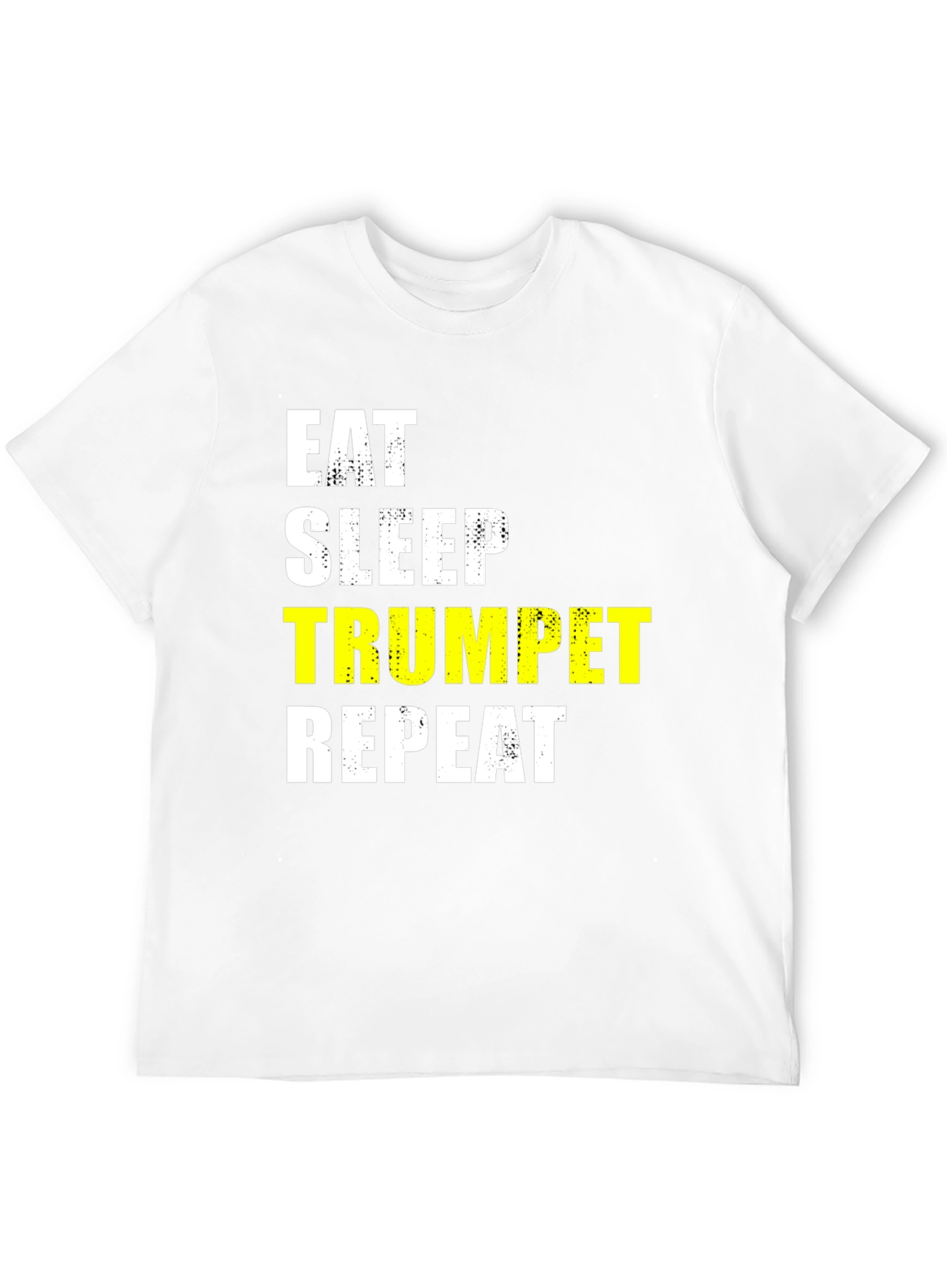 Eat Sleep Trumpet Repeat Black T-Shirt