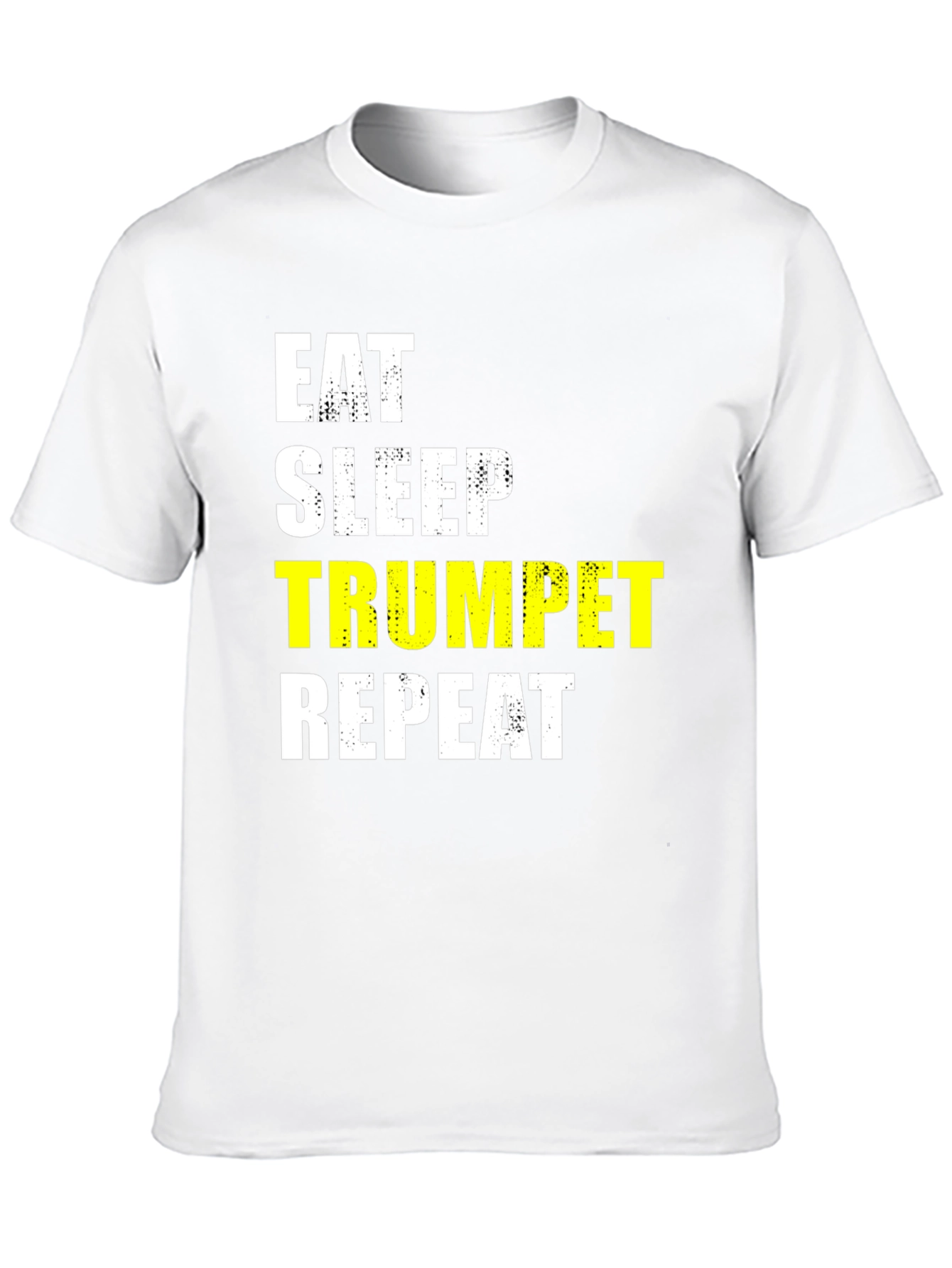 Eat Sleep Trumpet Repeat Black T-Shirt