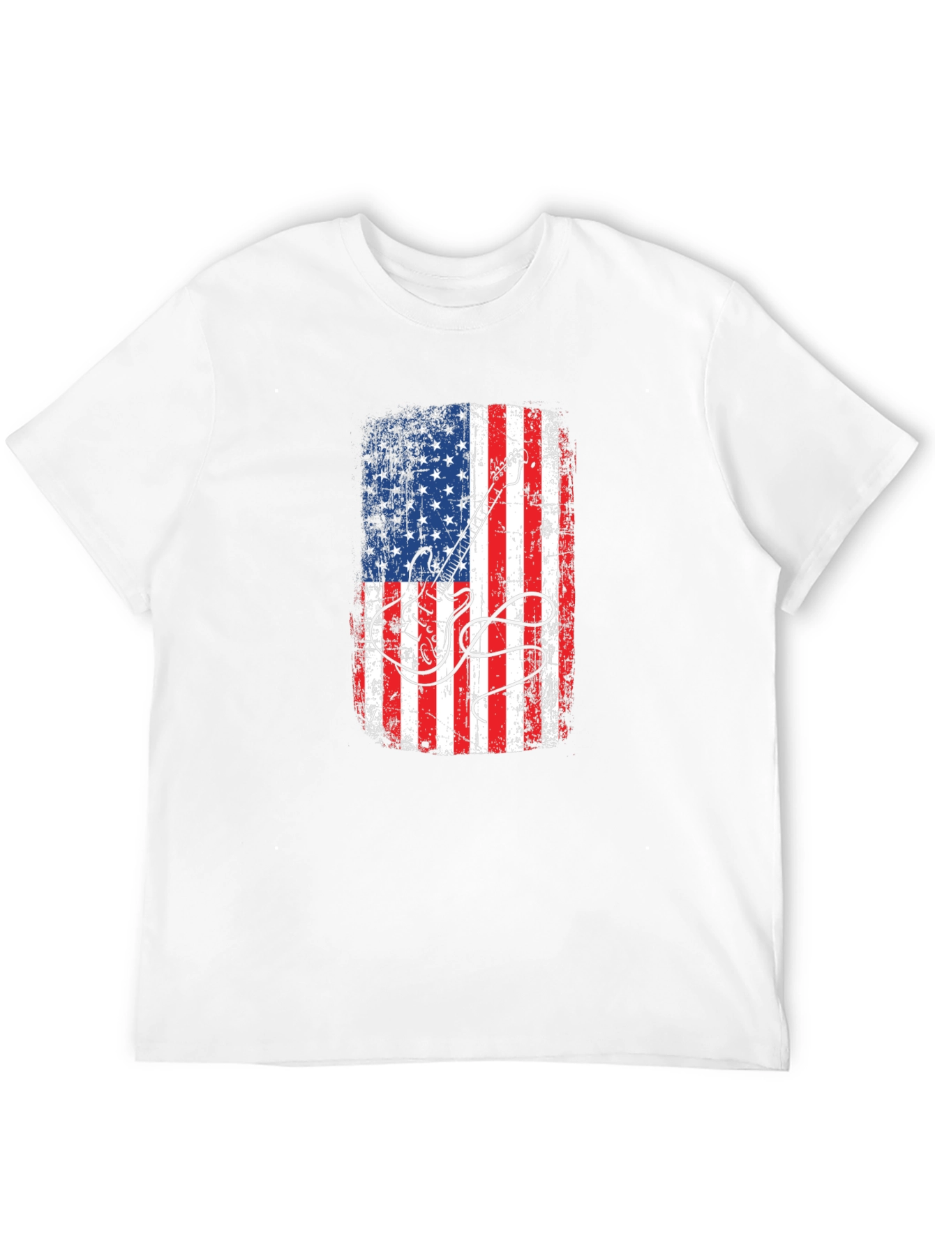 American Flag Guitar T-Shirt