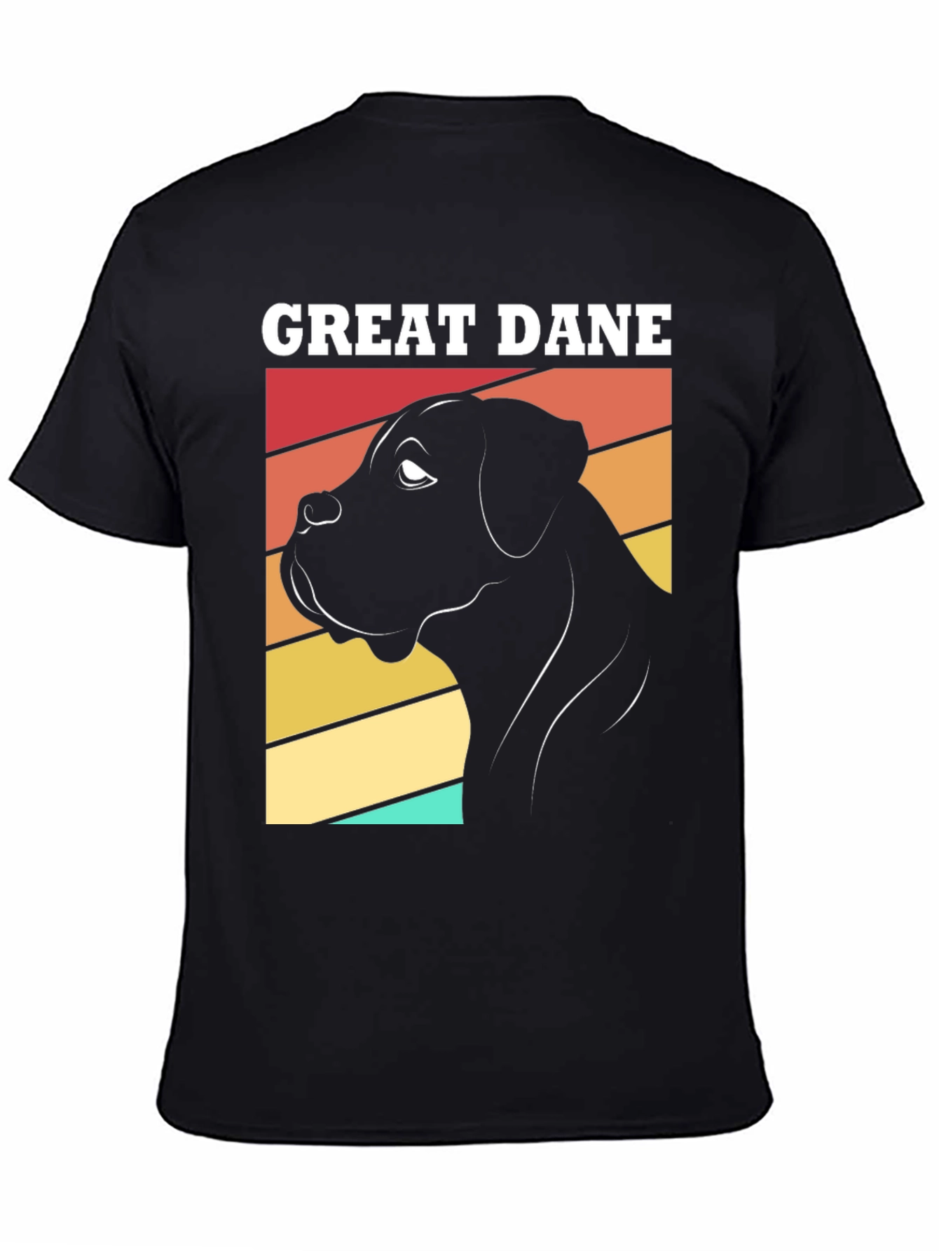 Great Dane Dog Graphic T-Shirt Retro Design