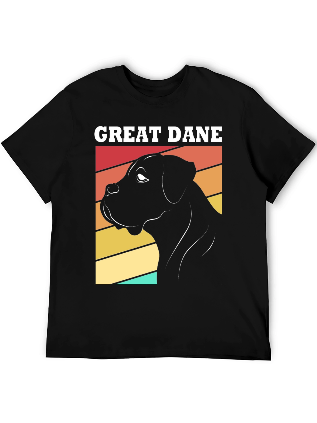 Great Dane Dog Graphic T-Shirt Retro Design