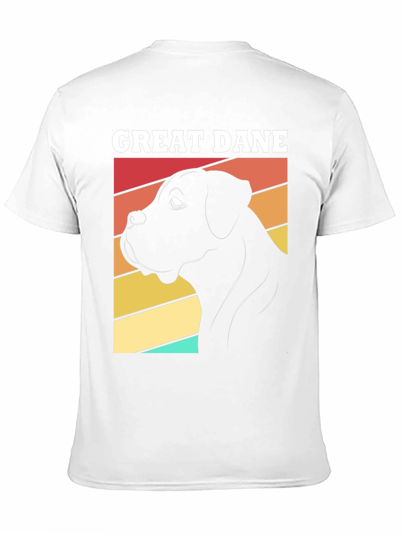 Great Dane Dog Graphic T-Shirt Retro Design